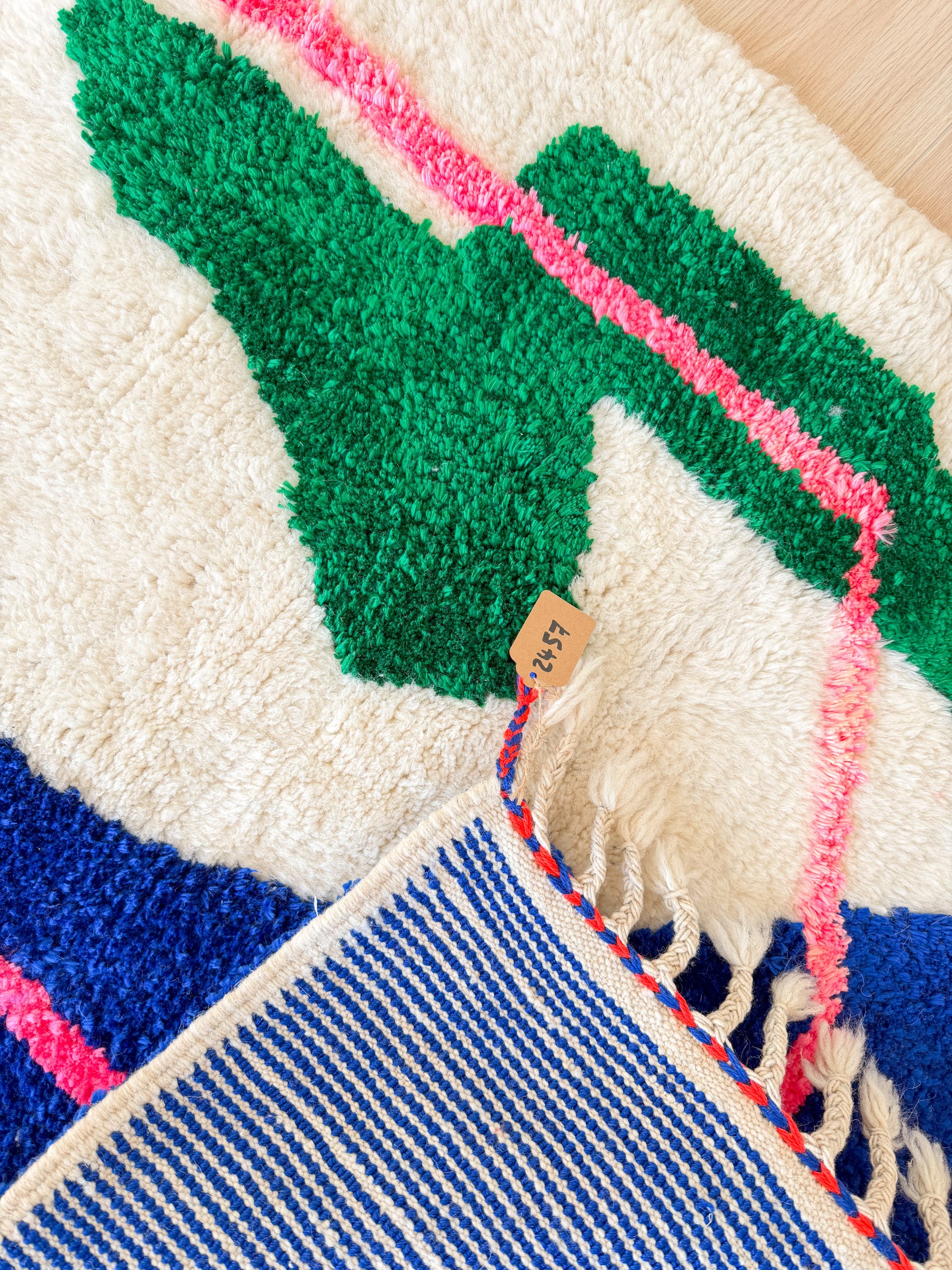 Tapis berbère coloré 96 x 169 cm - n°2457