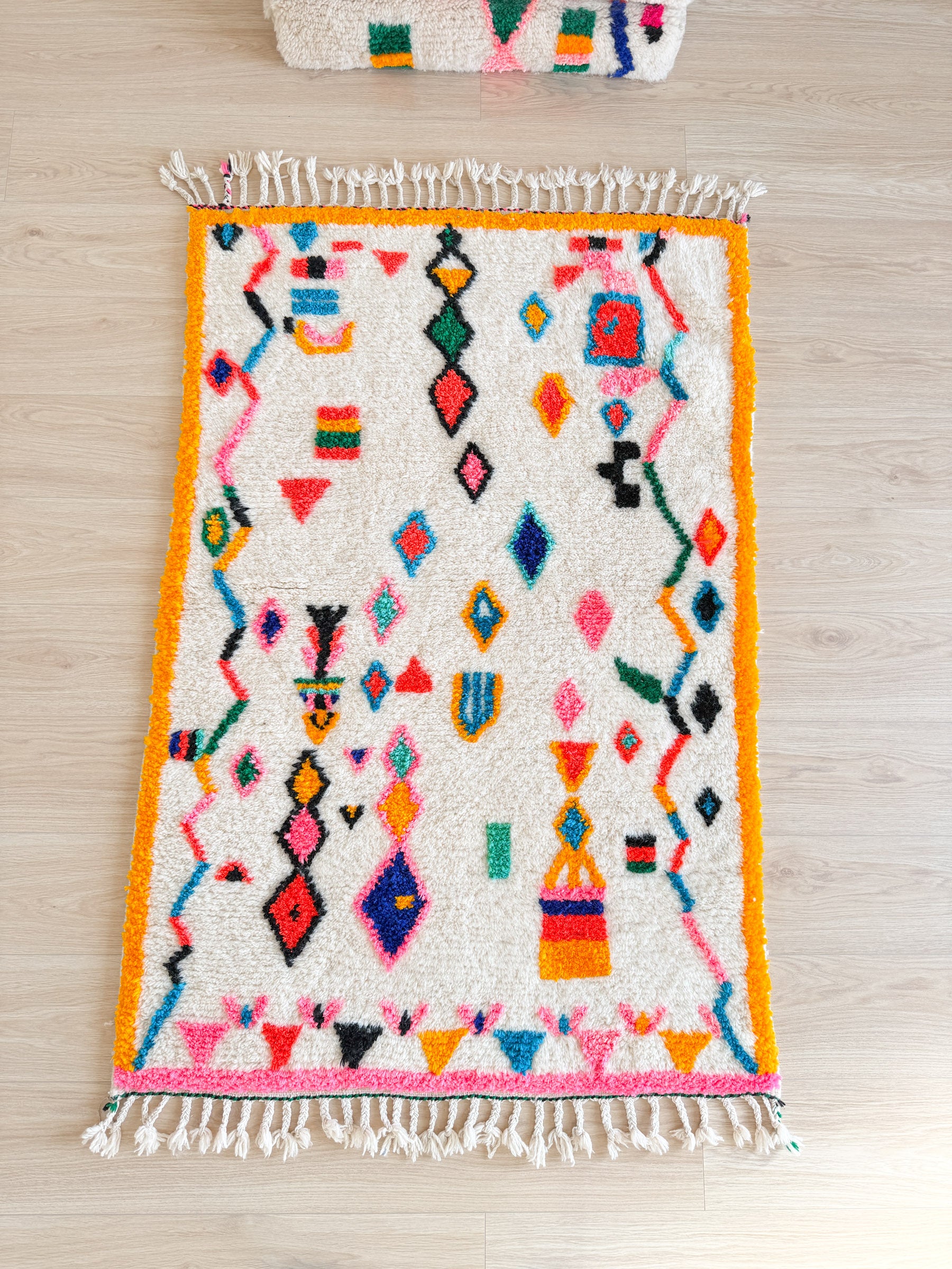 Tapis berbère coloré 103 x 170 cm - n°2432