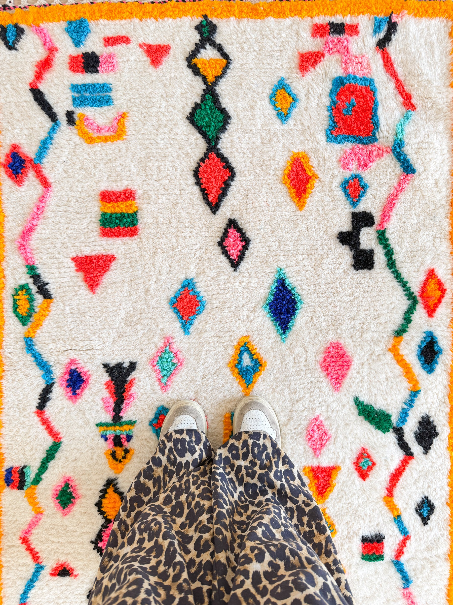 Tapis berbère coloré 103 x 170 cm - n°2432