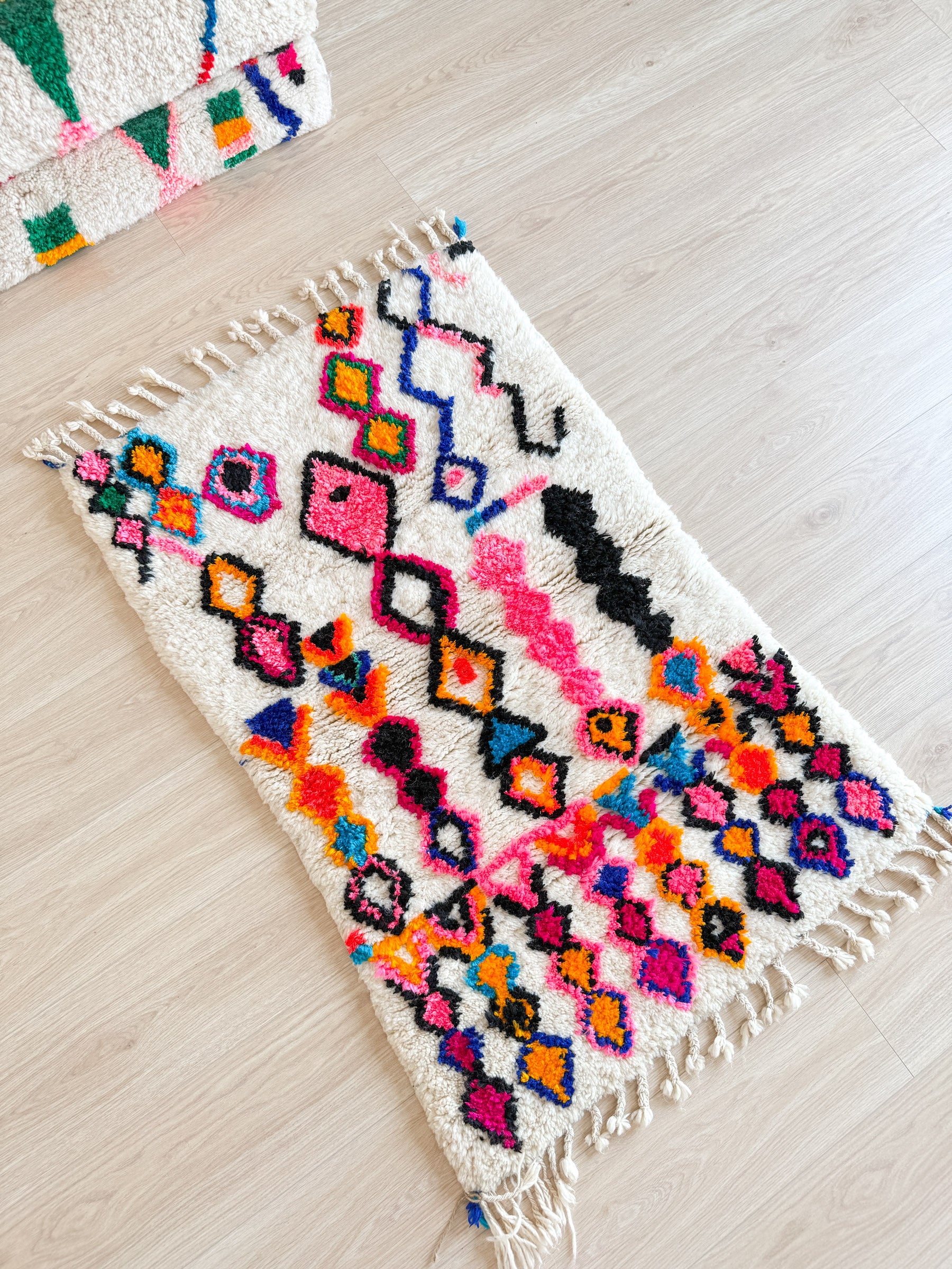 Tapis berbère coloré 82 x 135 cm - n°2039