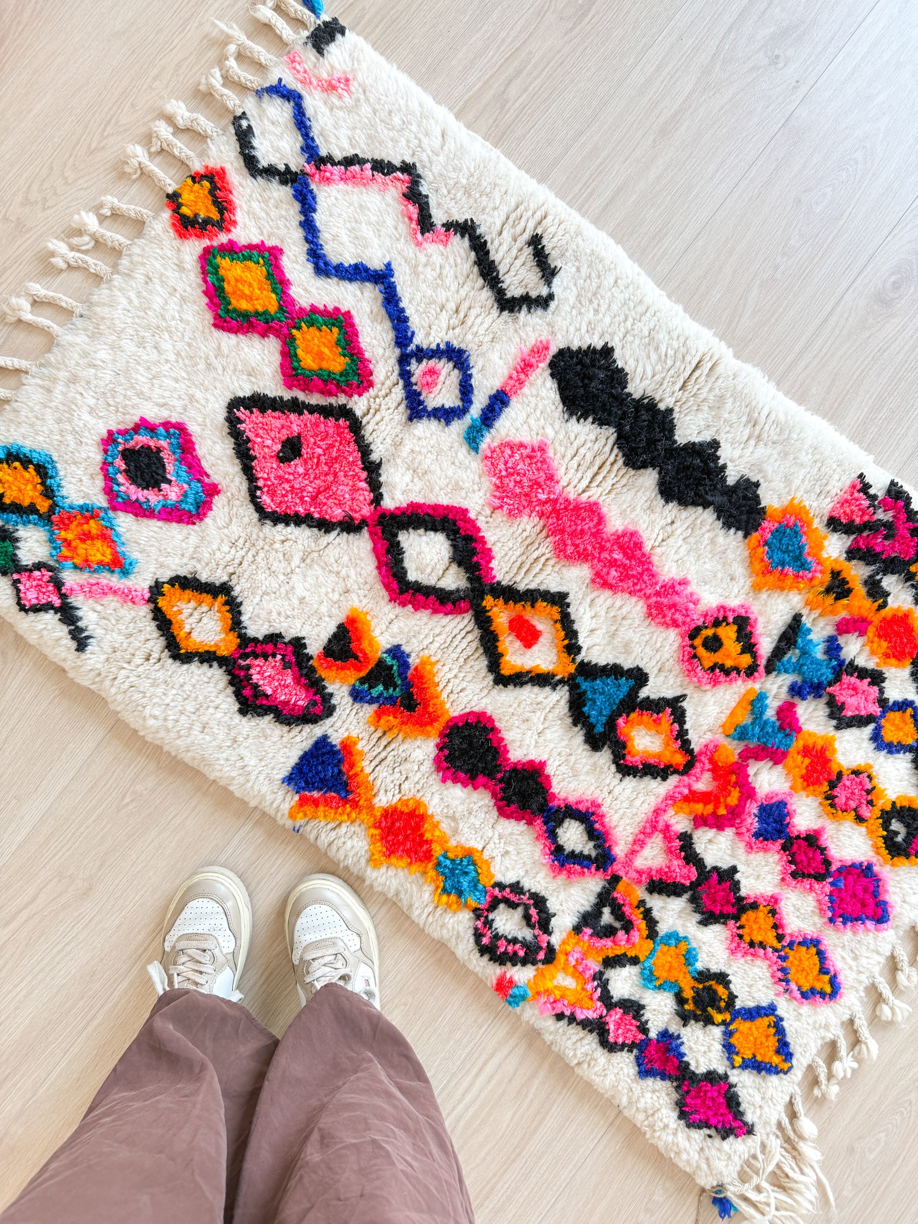 Tapis berbère coloré 82 x 135 cm - n°2039