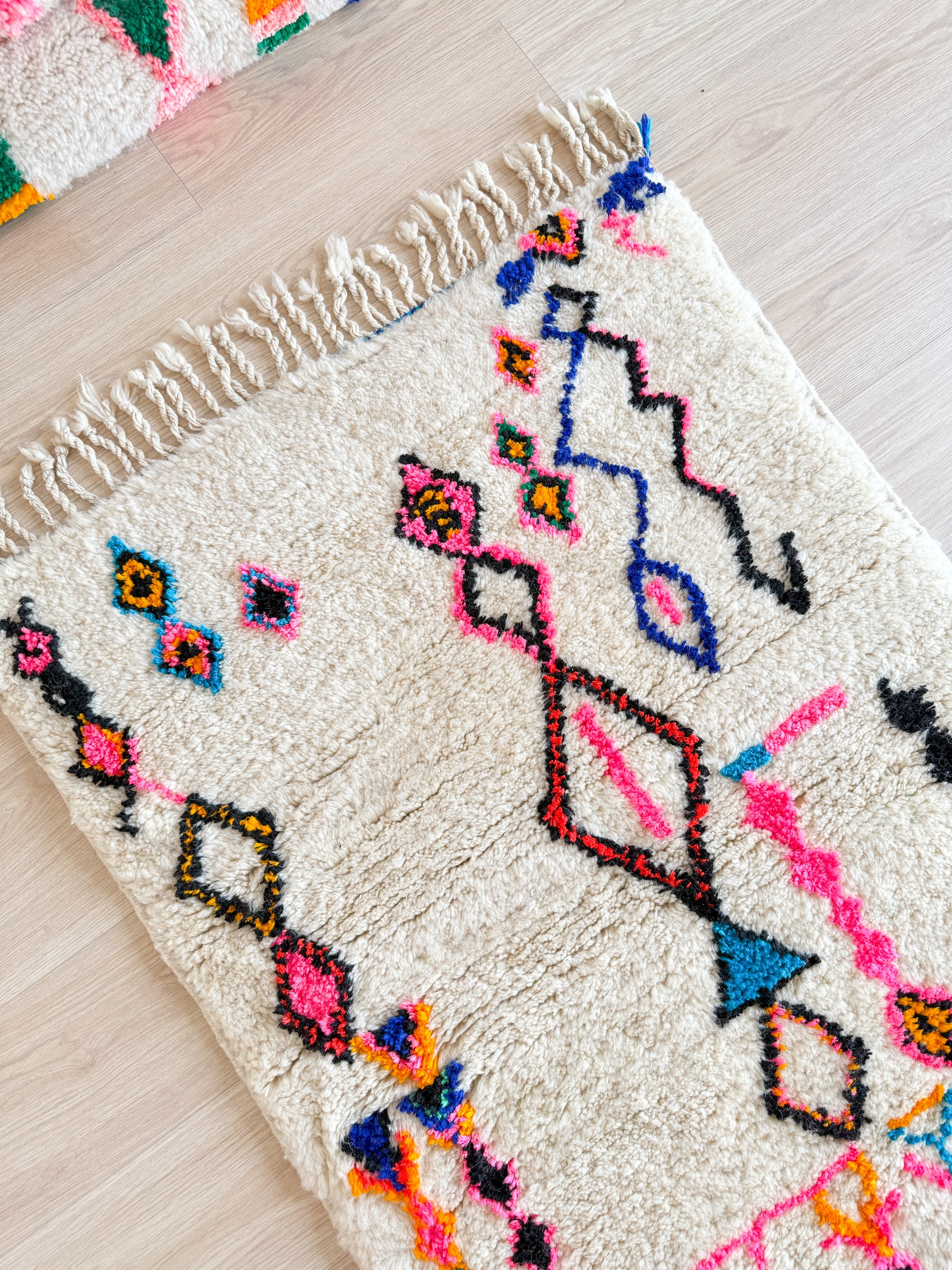 Bunter Berberteppich 87 x 141 cm - Nr. 1915