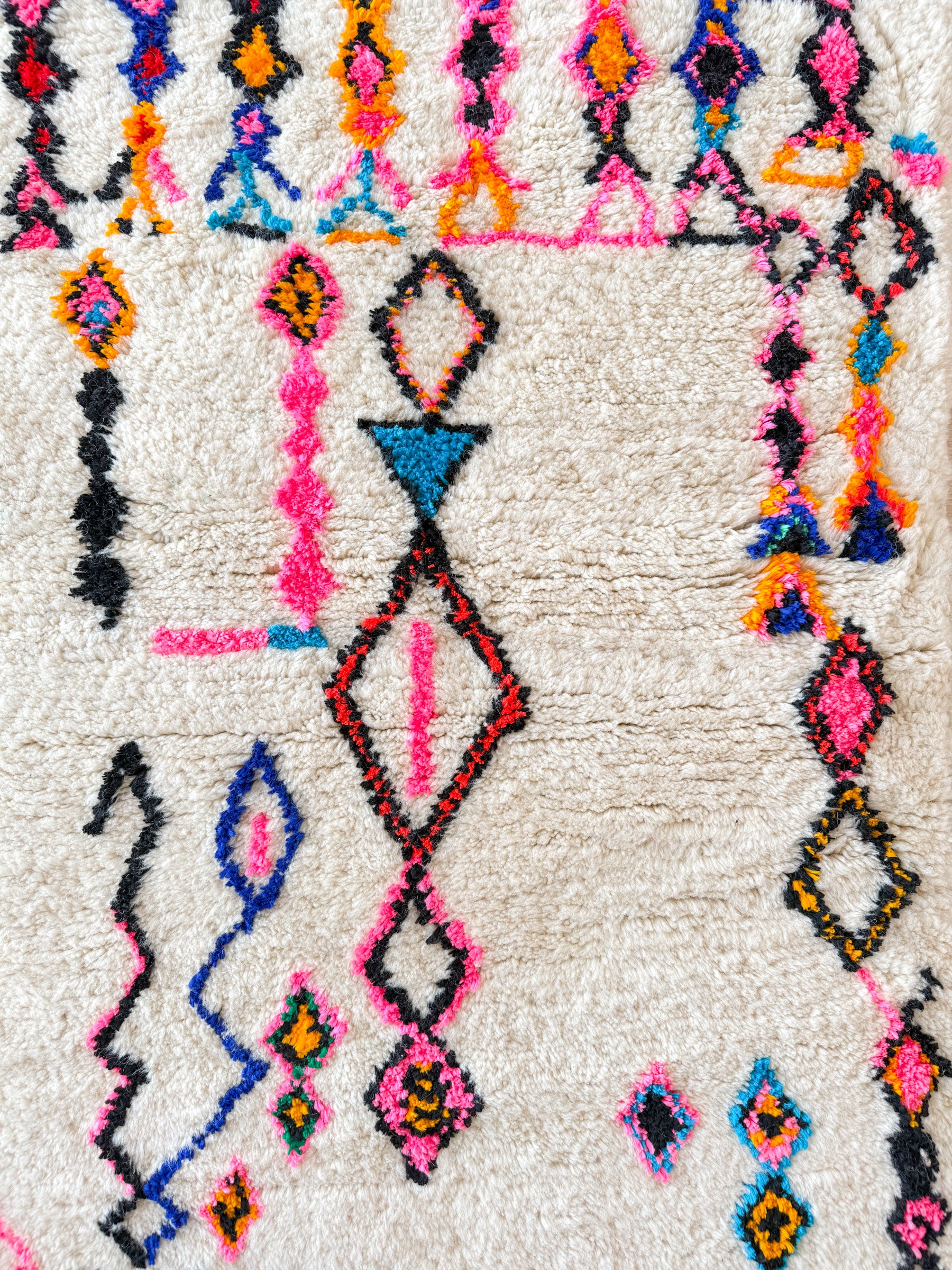 Bunter Berberteppich 87 x 141 cm - Nr. 1915