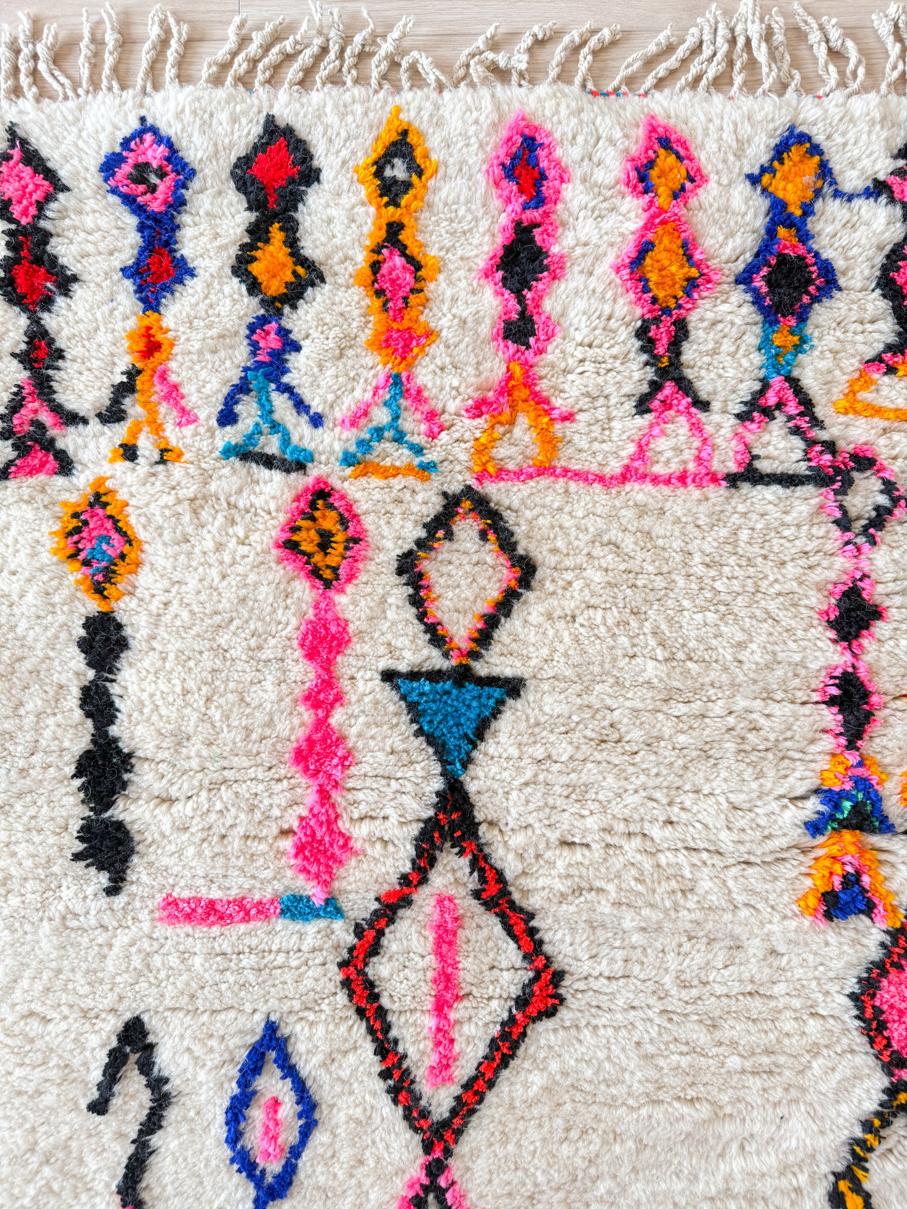 Bunter Berberteppich 87 x 141 cm - Nr. 1915