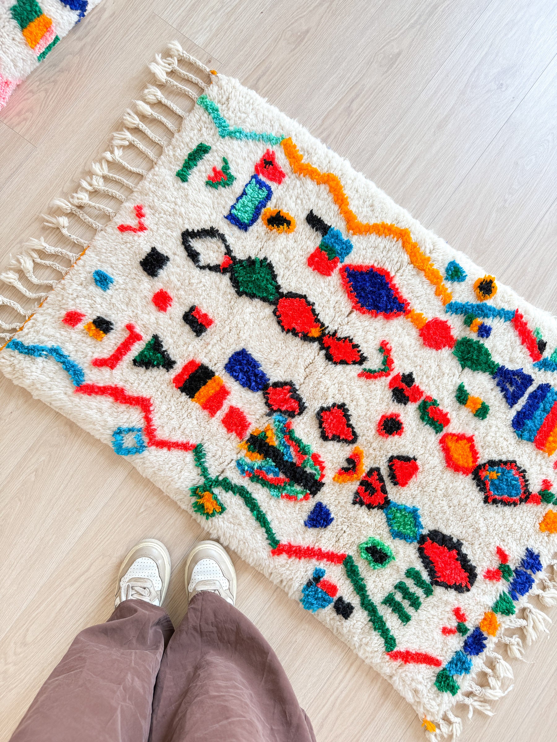 Tapis berbère coloré 79 x 130 cm - n°2130