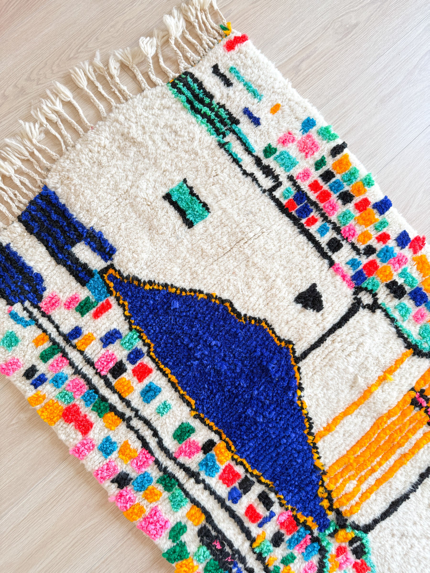 Tapis berbère coloré 84 x 140 cm - n°2085