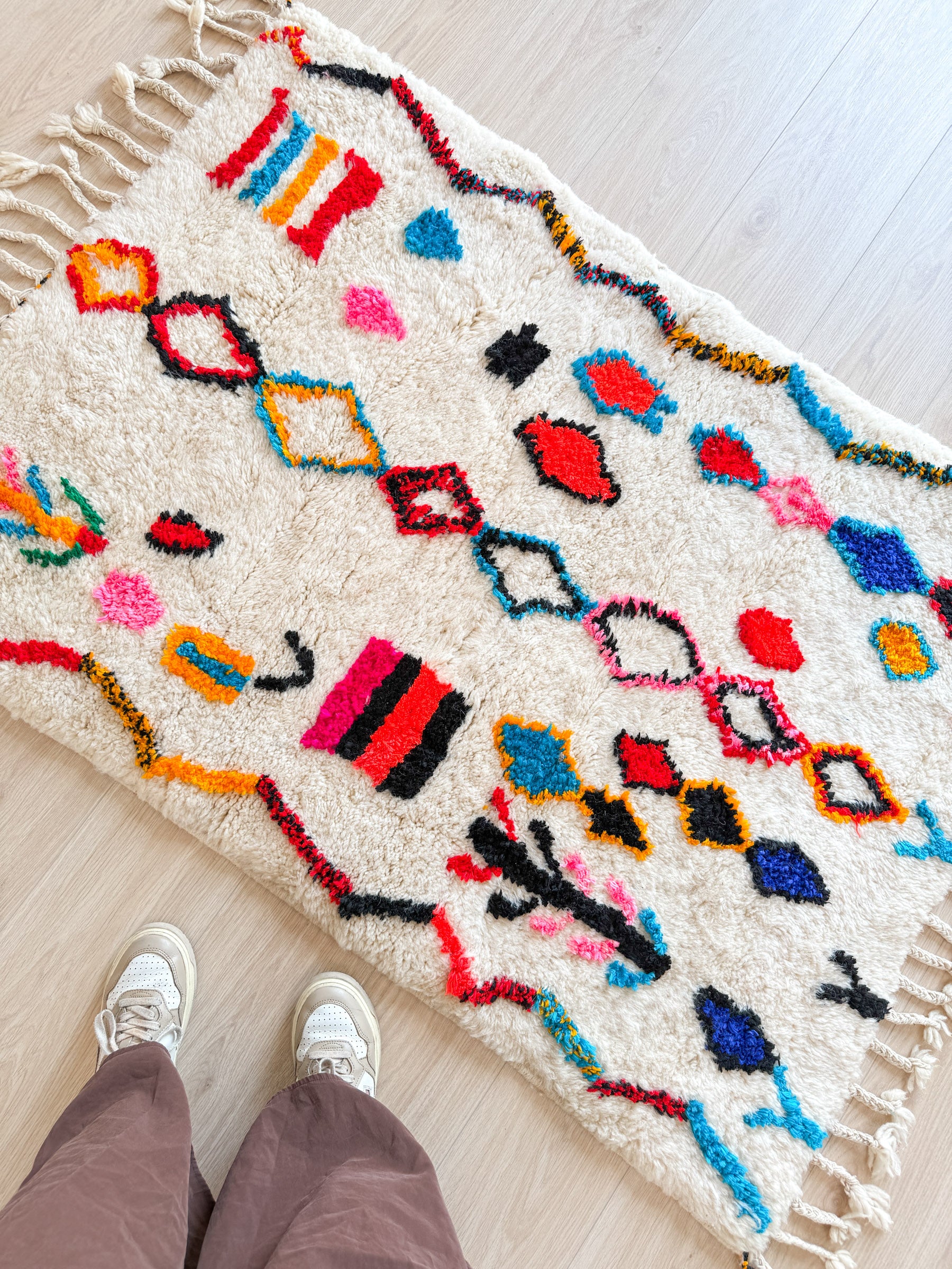 Bunter Berberteppich 97 x 150 cm - Nr. 2031