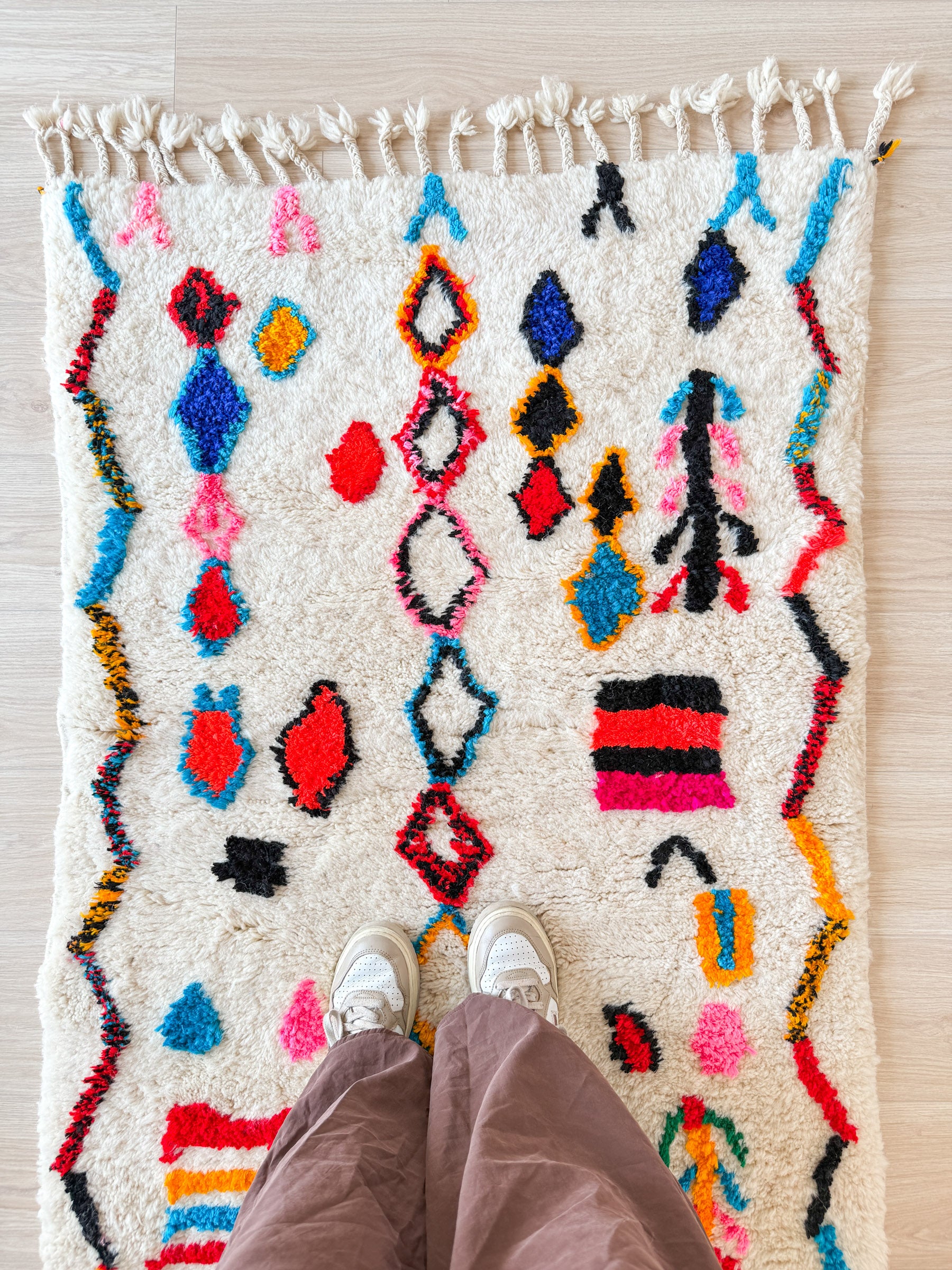 Bunter Berberteppich 97 x 150 cm - Nr. 2031