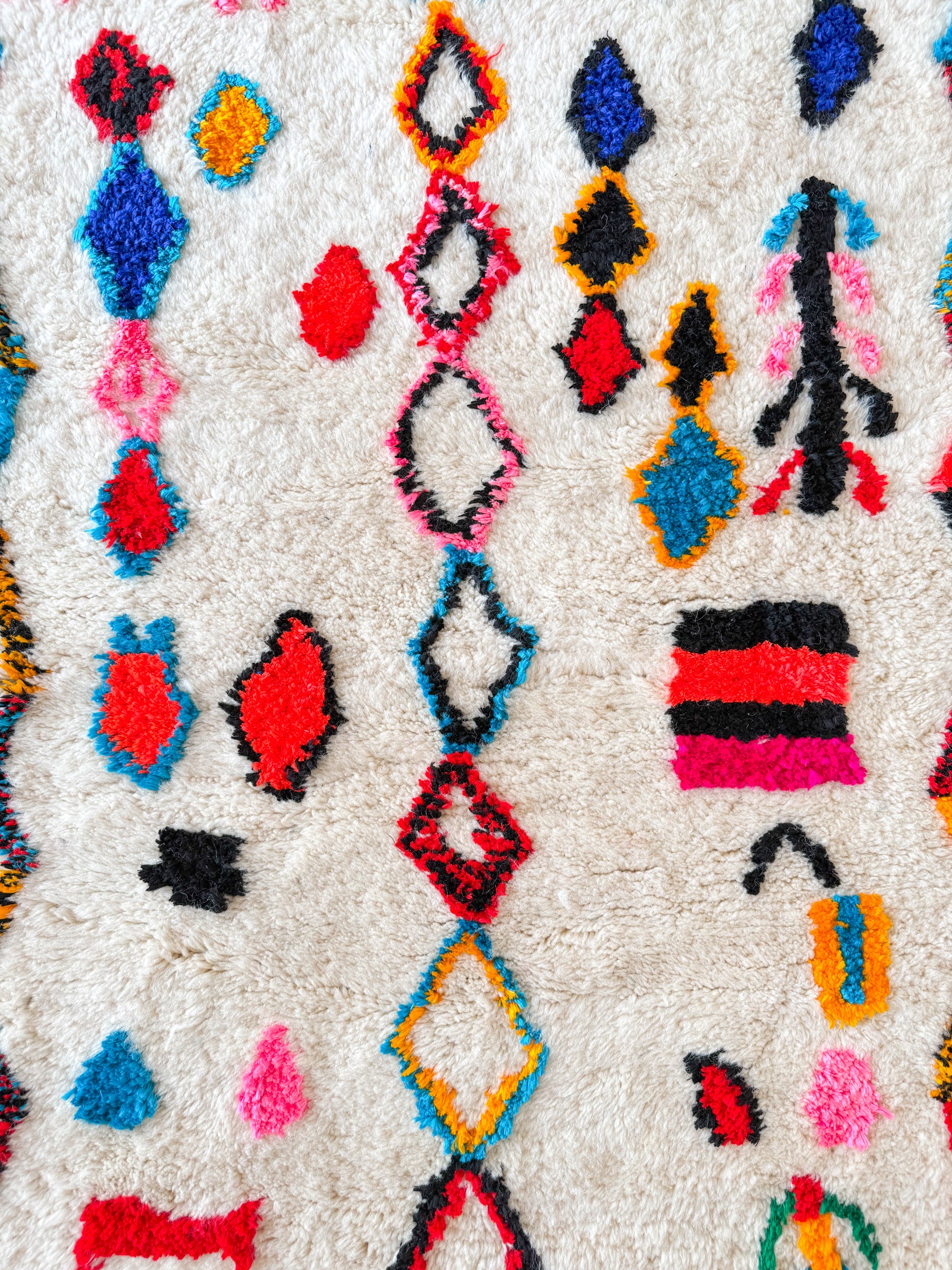 Bunter Berberteppich 97 x 150 cm - Nr. 2031