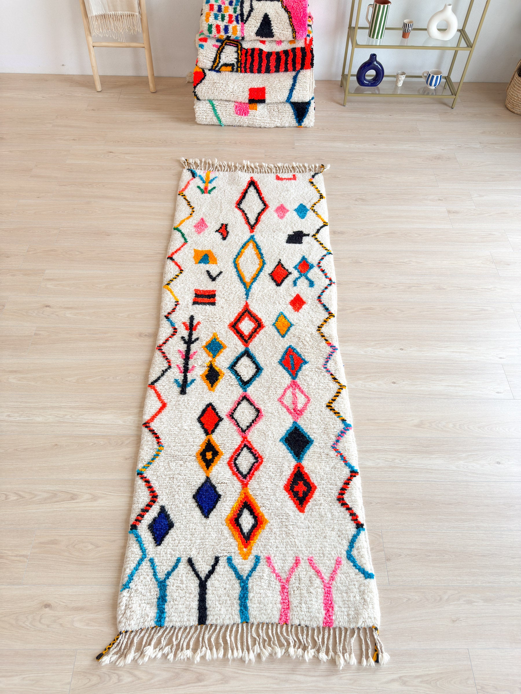 Colorful Moroccan Runner Rug - n°1351