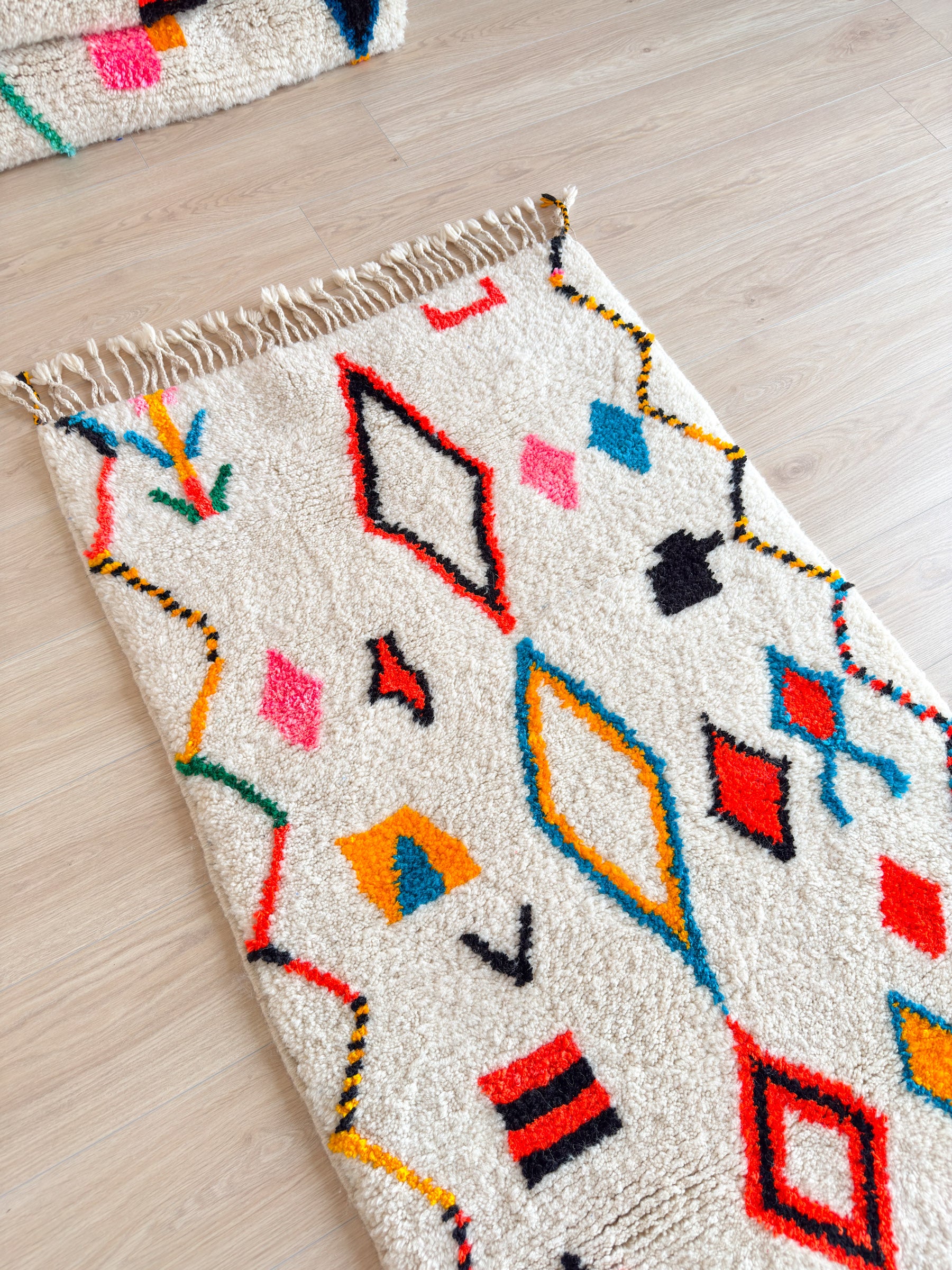 Colorful Moroccan Runner Rug - n°1351