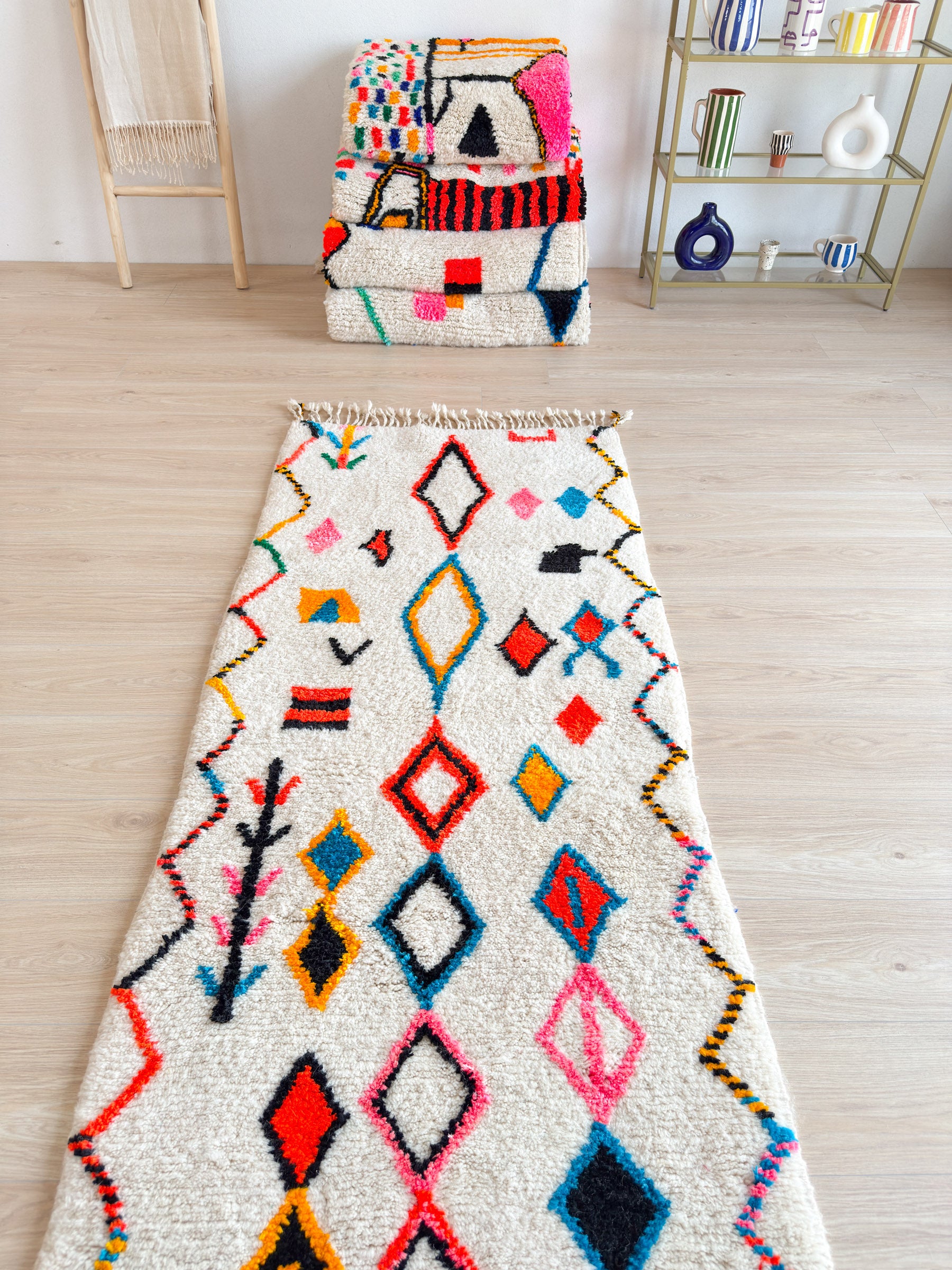 Colorful Moroccan Runner Rug - n°1351