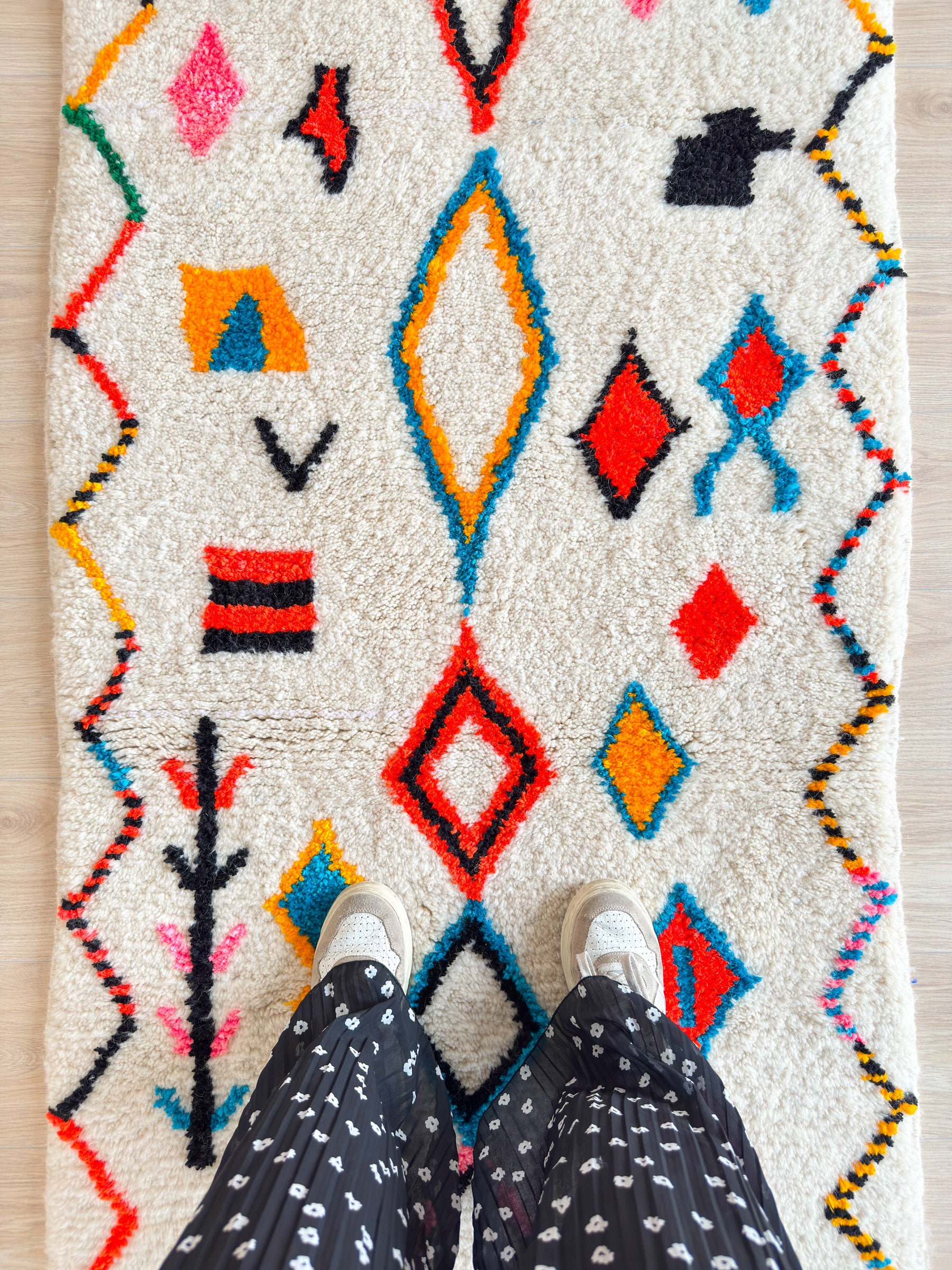 Bunter Berber-Flurteppich – Nr. 1351