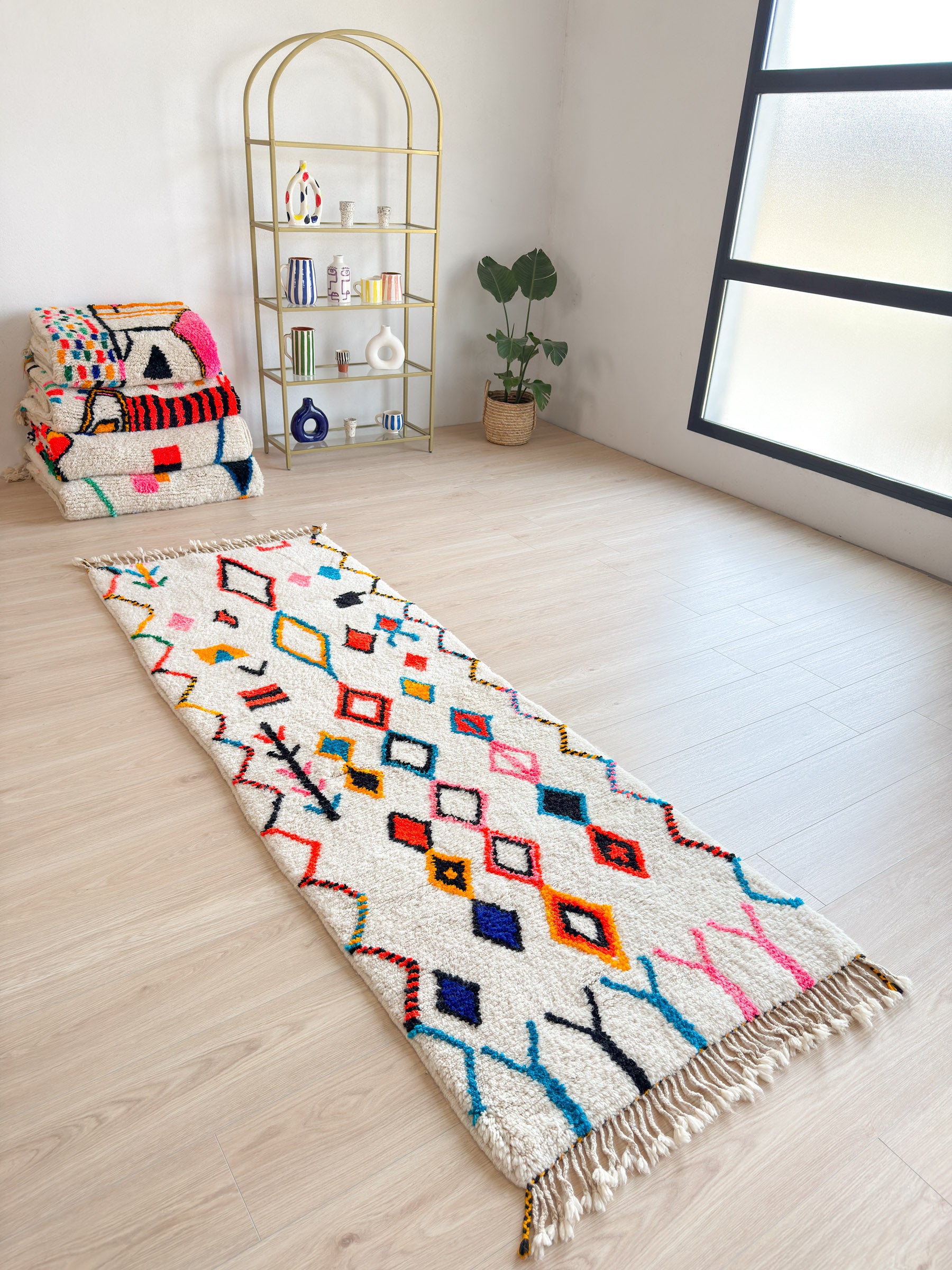 Colorful Moroccan Runner Rug - n°1351