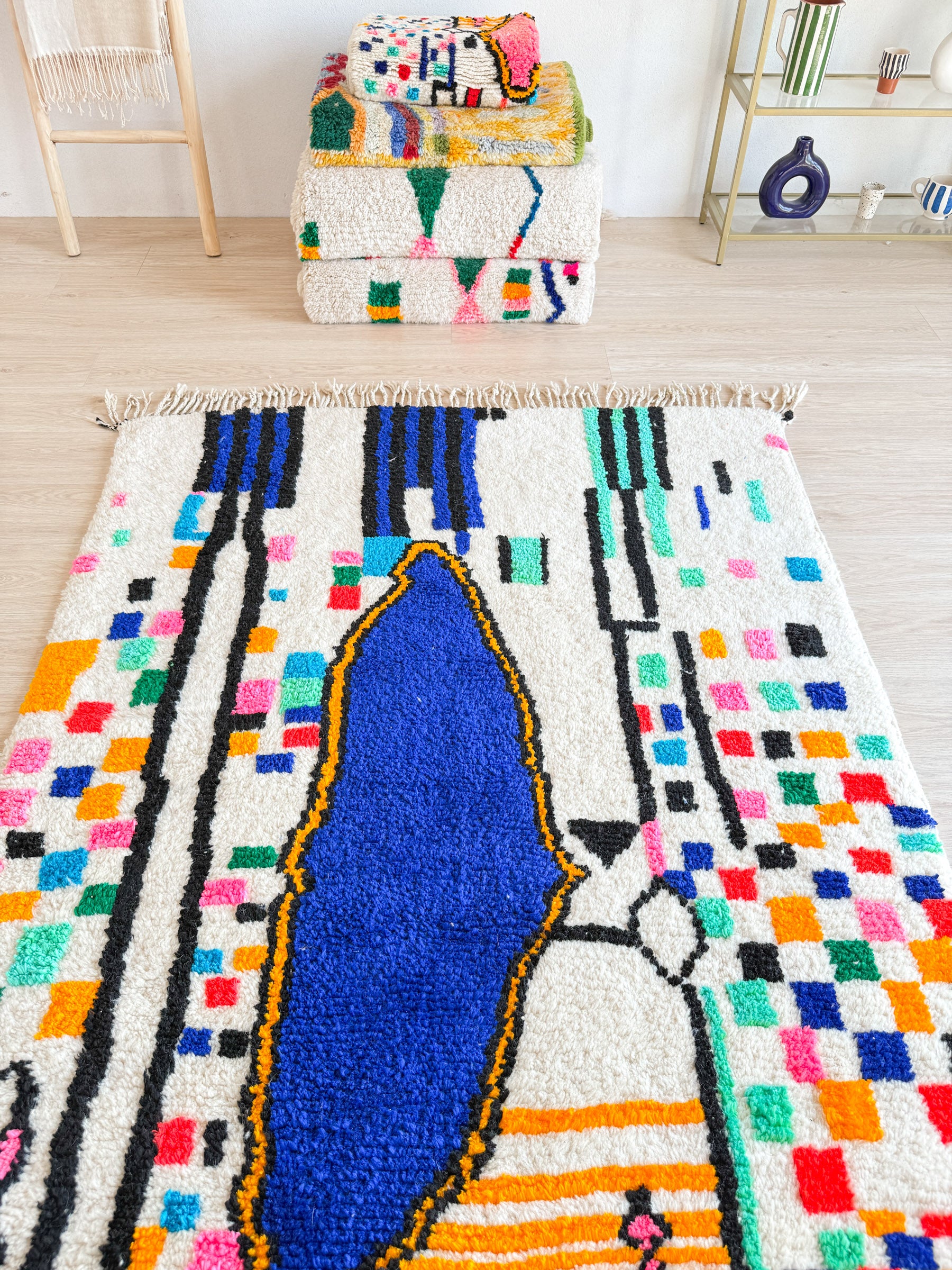 Tapis berbère coloré 144 x 276 cm - n°2011