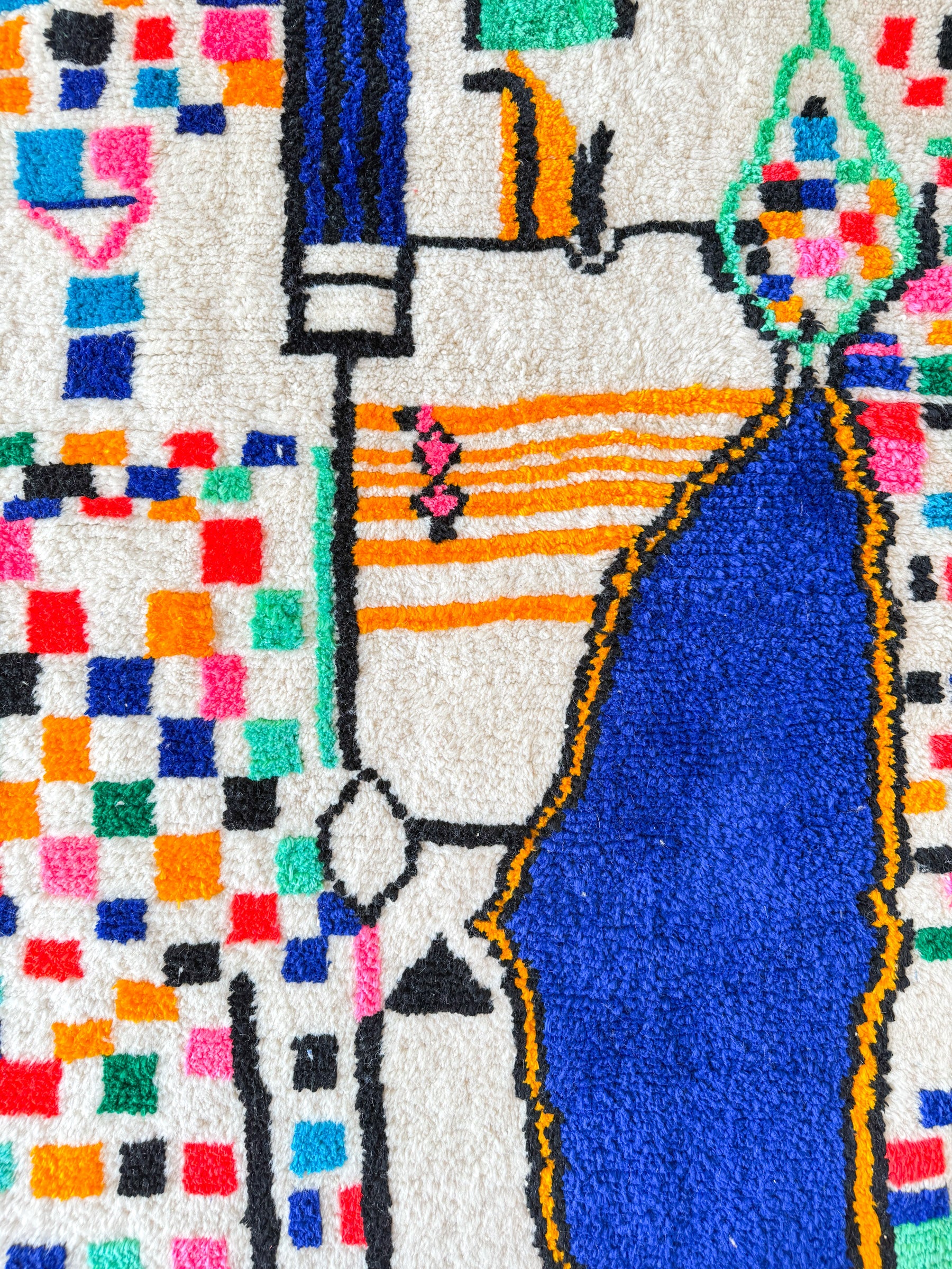 Tapis berbère coloré 144 x 276 cm - n°2011