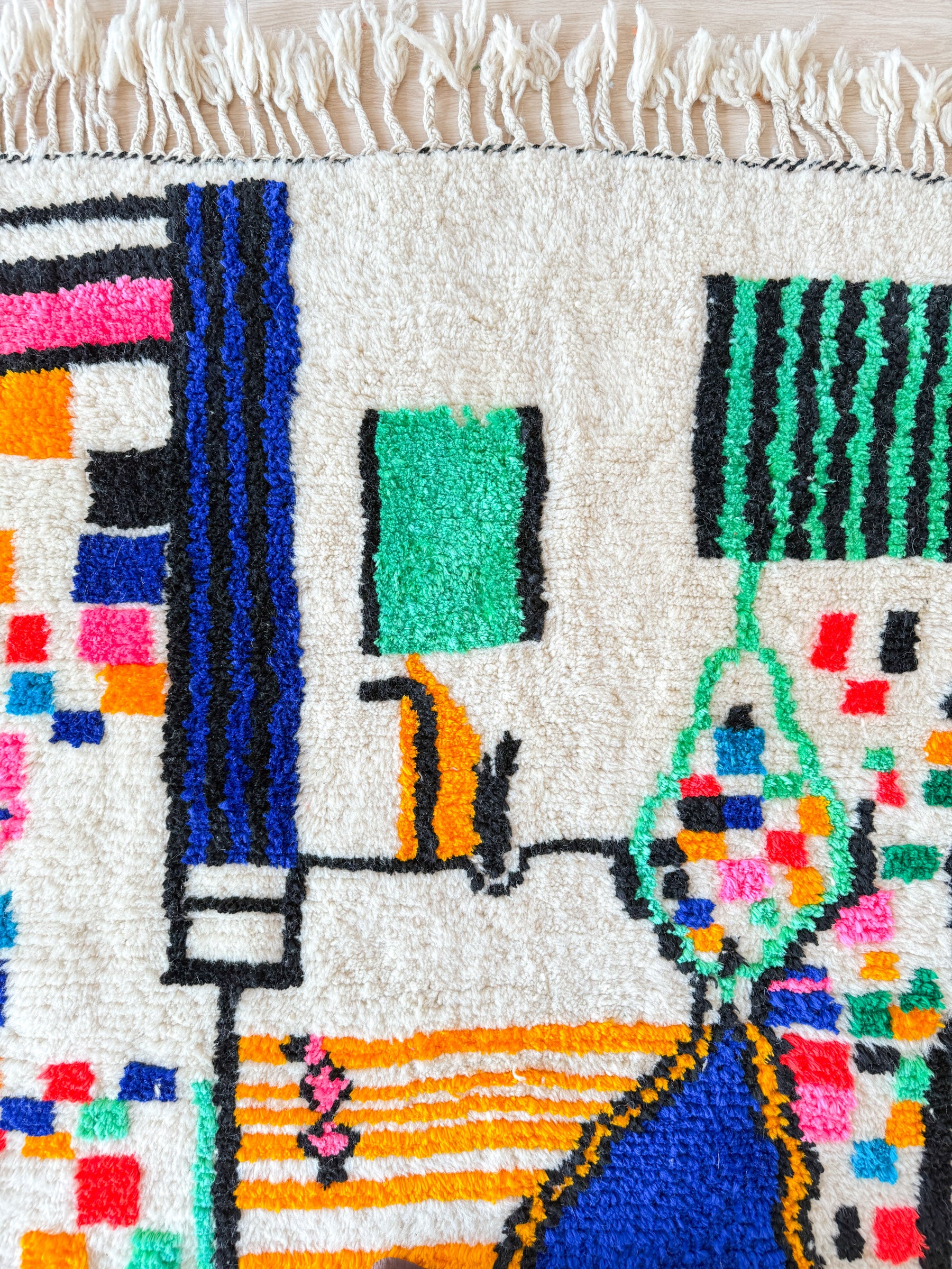 Tapis berbère coloré 144 x 276 cm - n°2011