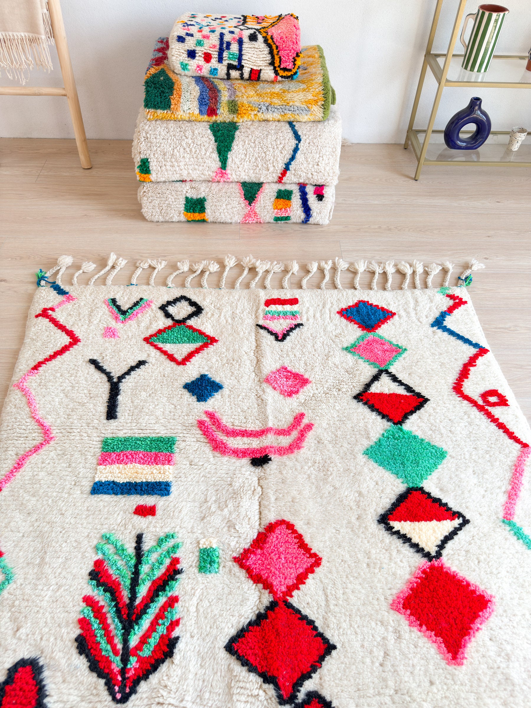 Bunter Berberteppich 146 x 240 cm – Nr. 1510