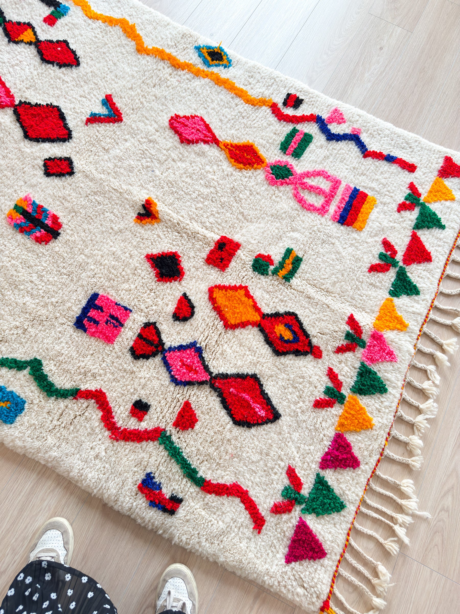Tapis berbère coloré - n°616
