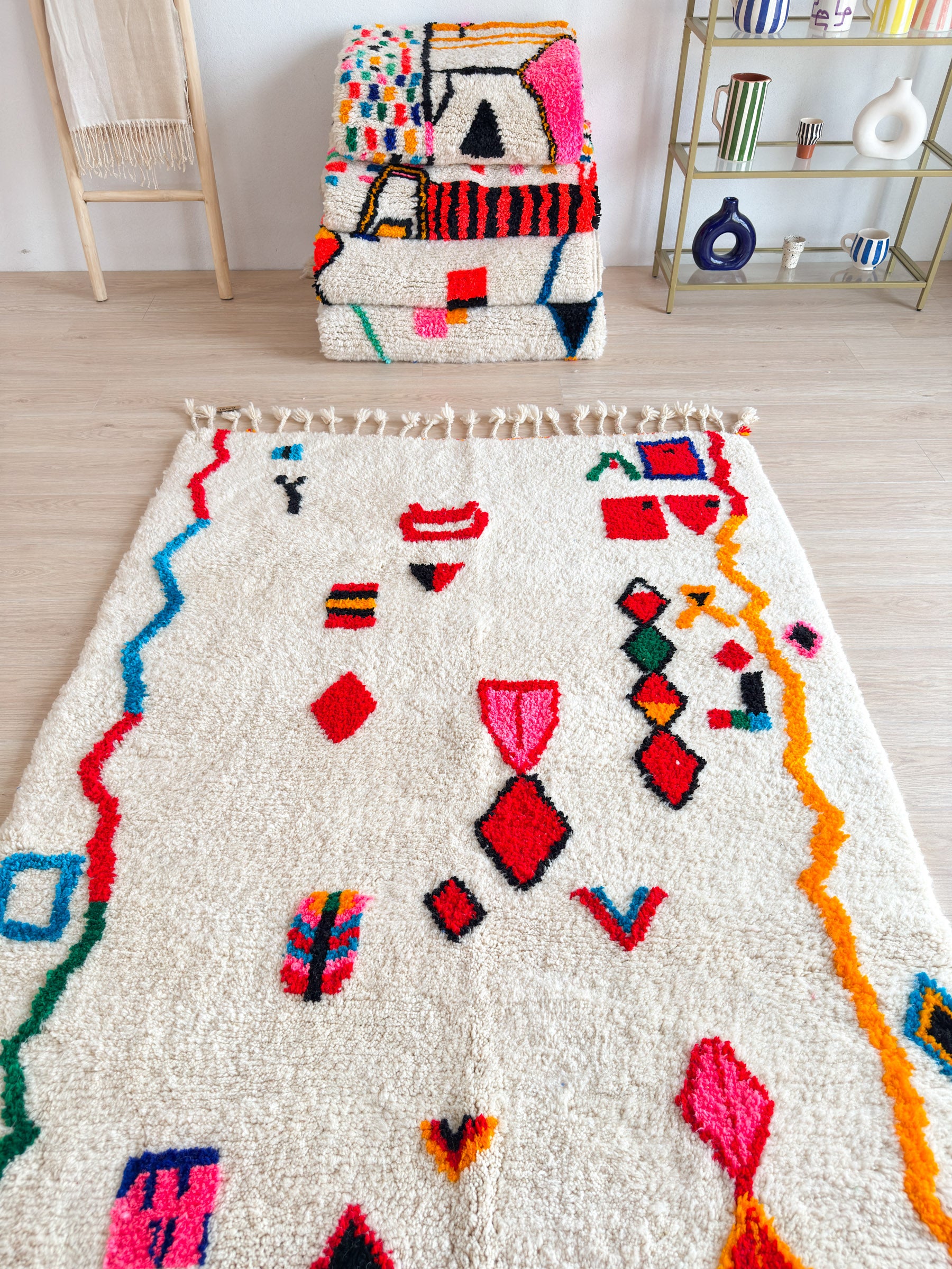 Tapis berbère coloré - n°616