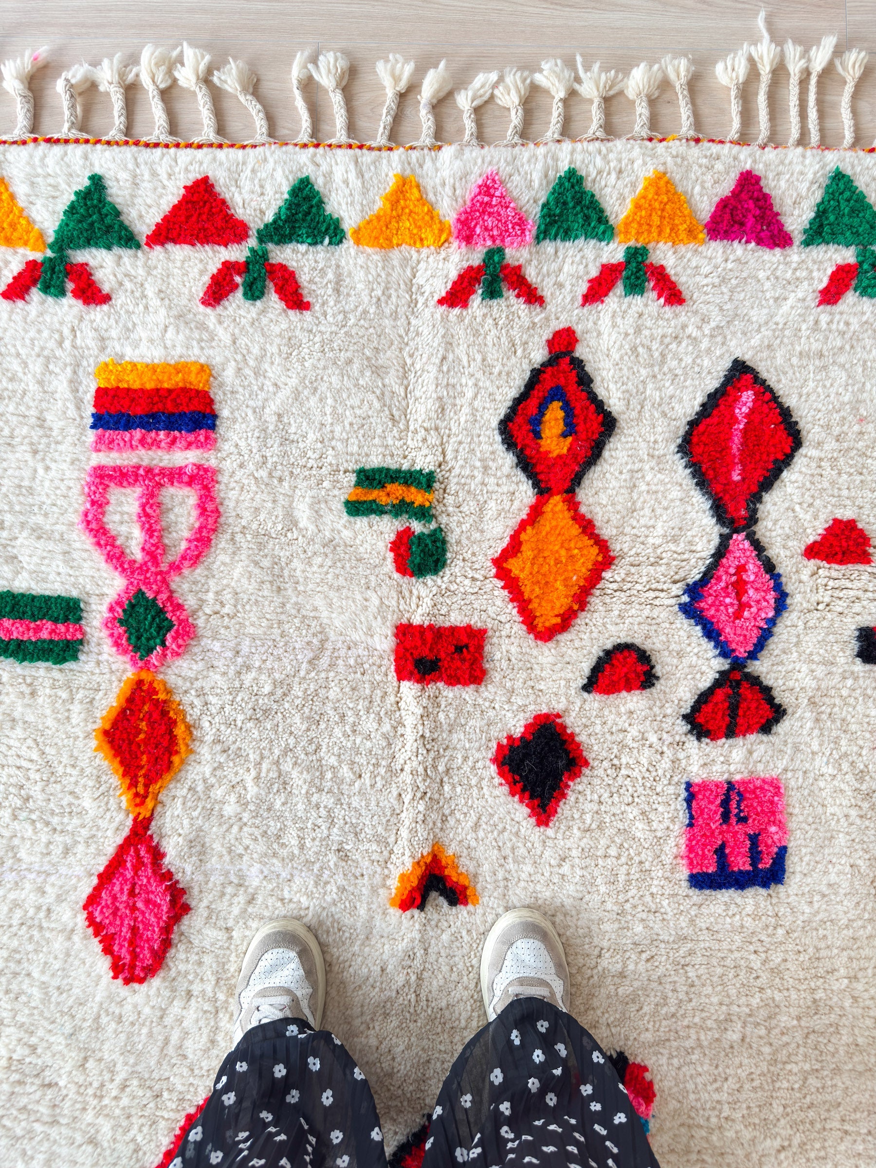 Tapis berbère coloré - n°616