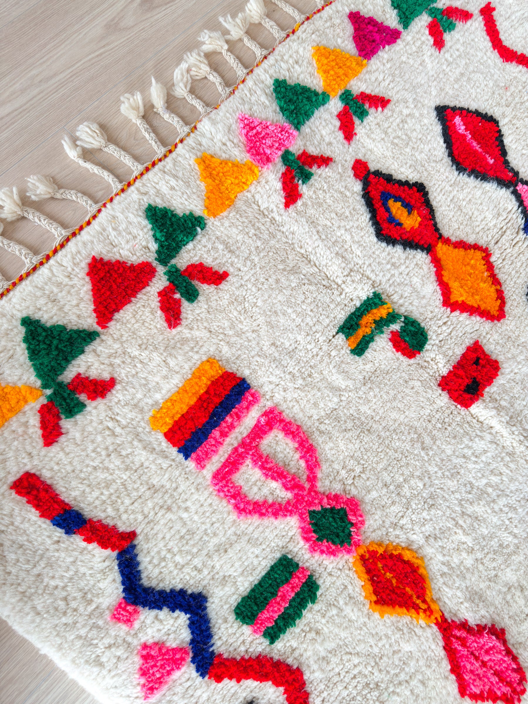 Tapis berbère coloré - n°616