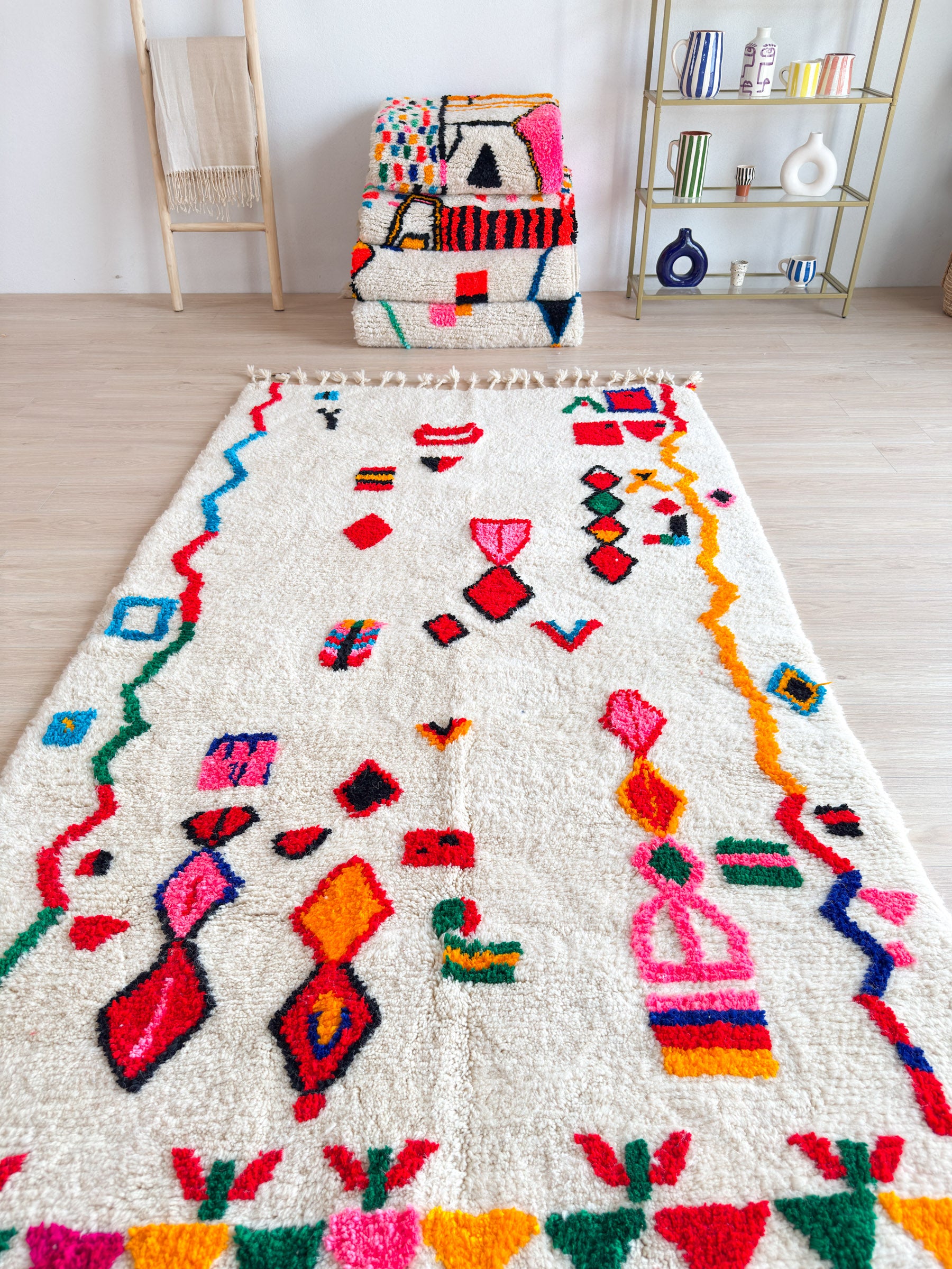 Tapis berbère coloré - n°616