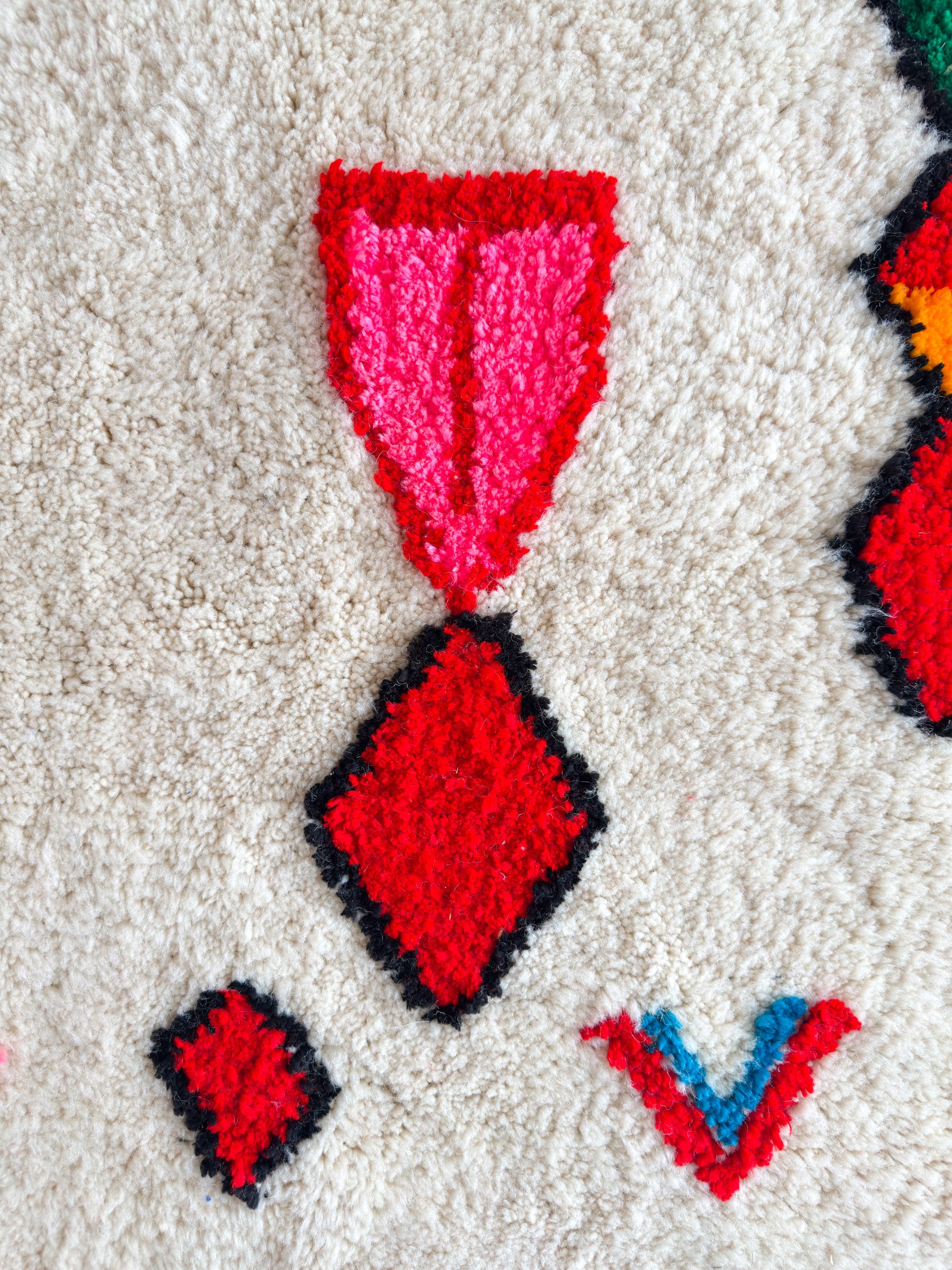 Tapis berbère coloré - n°616