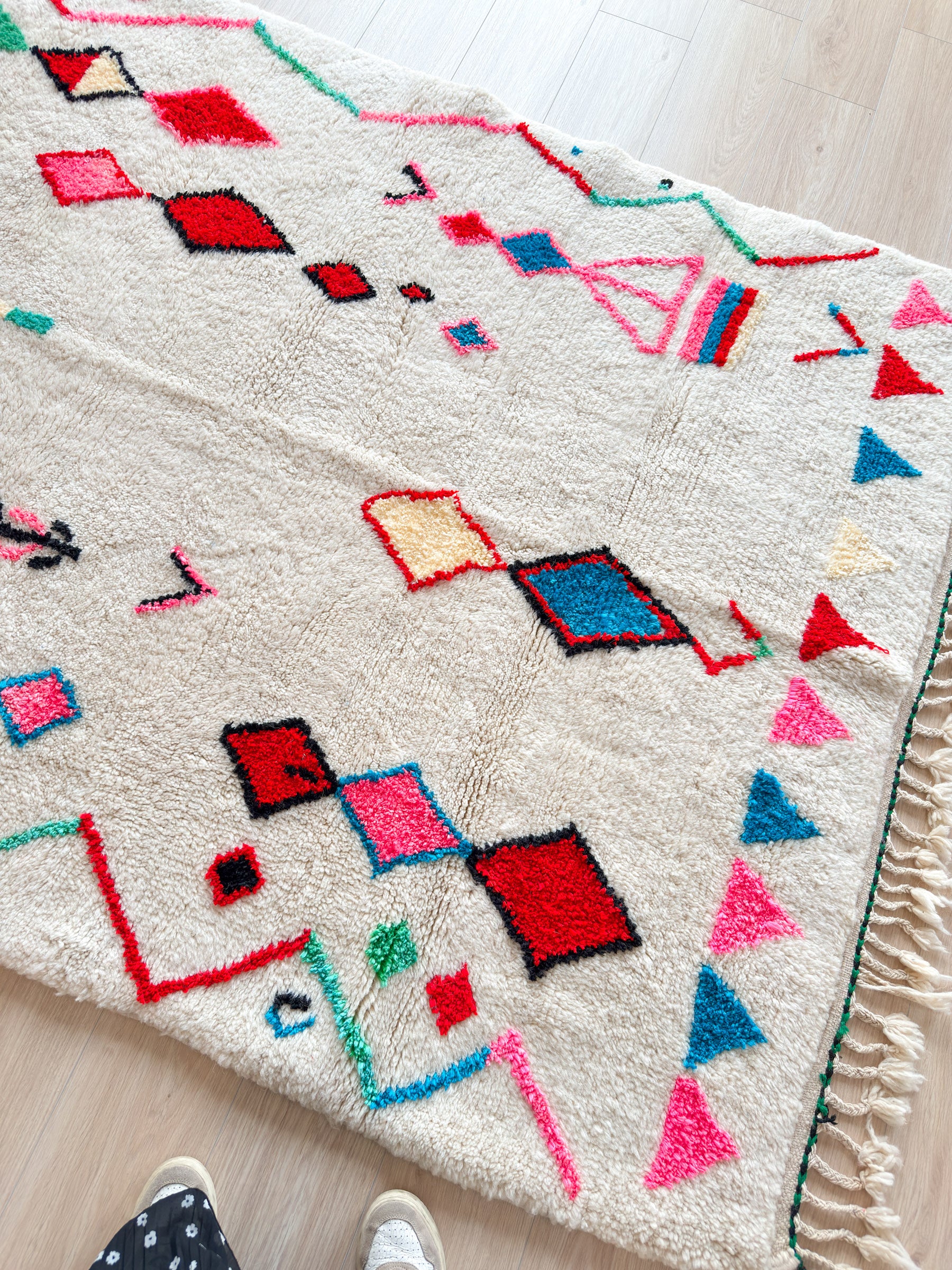 Tapis berbère coloré - n°540