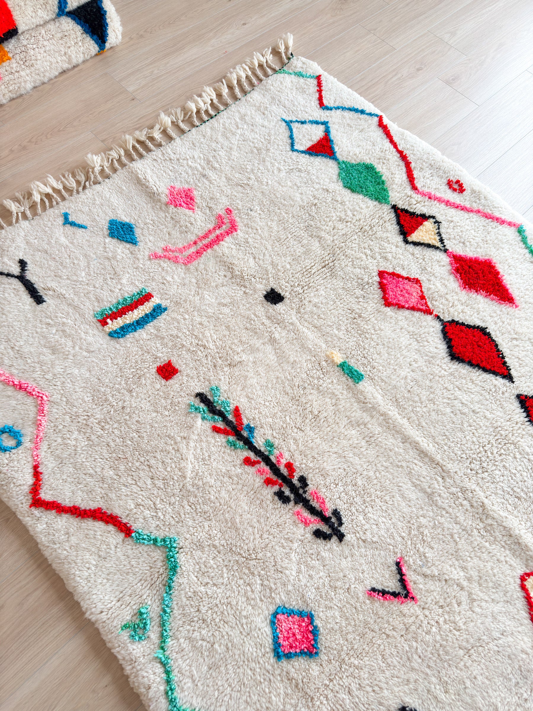 Tapis berbère coloré - n°540