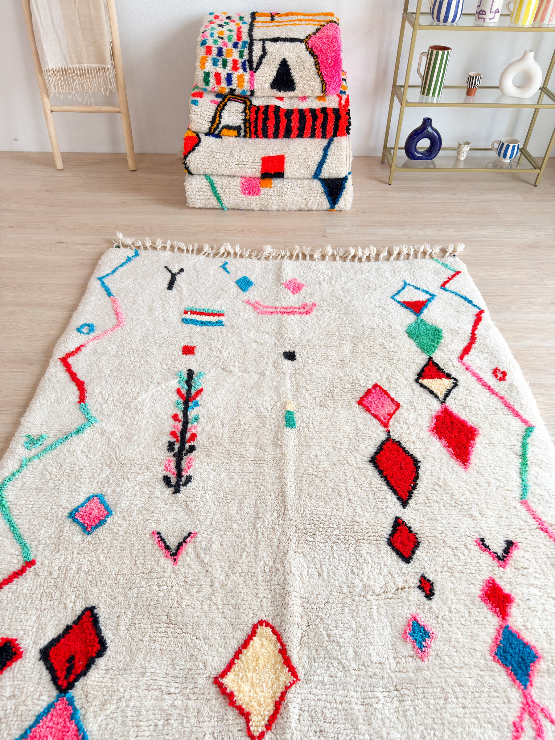 Tapis berbère coloré - n°540