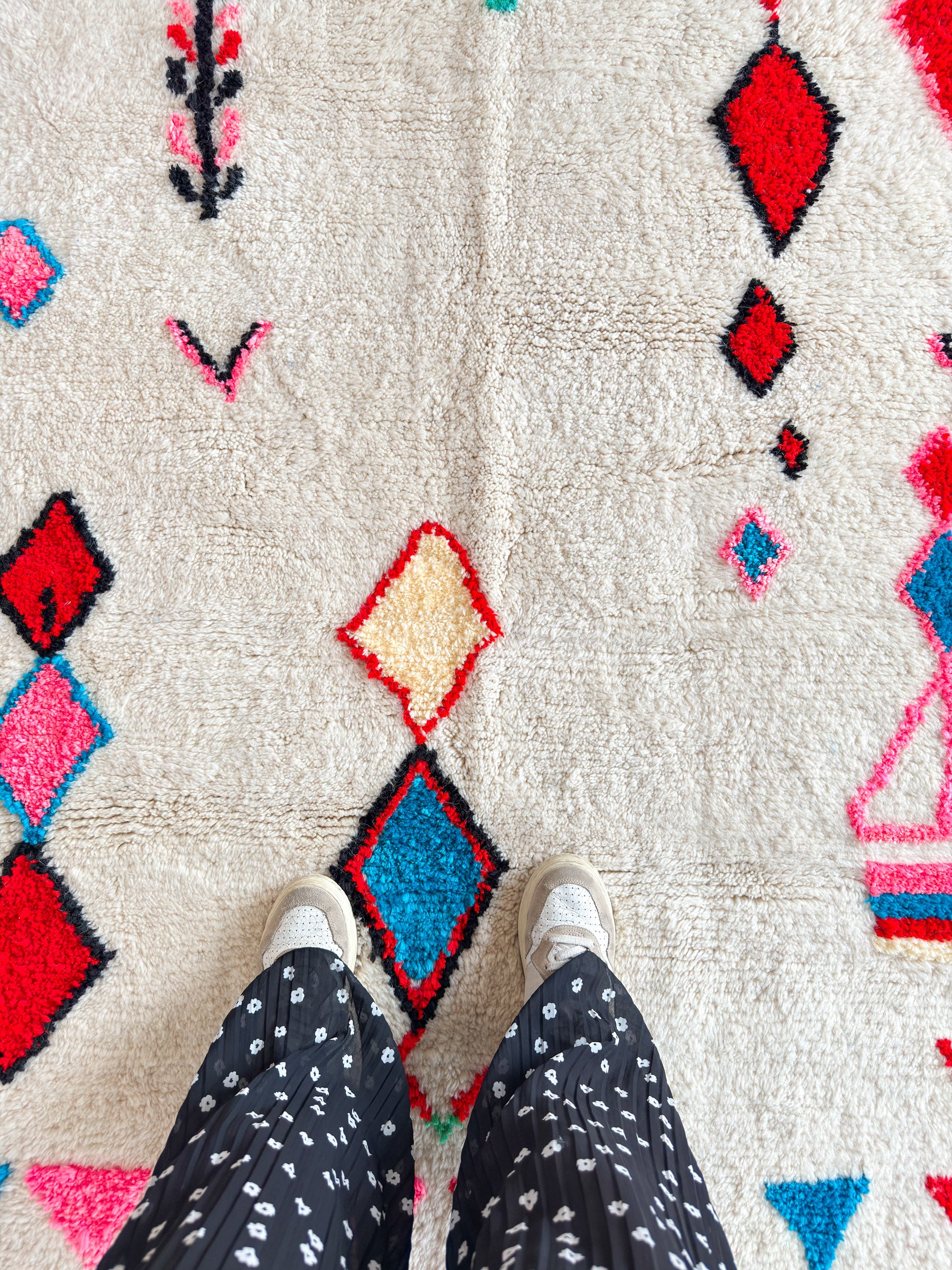 Tapis berbère coloré - n°540