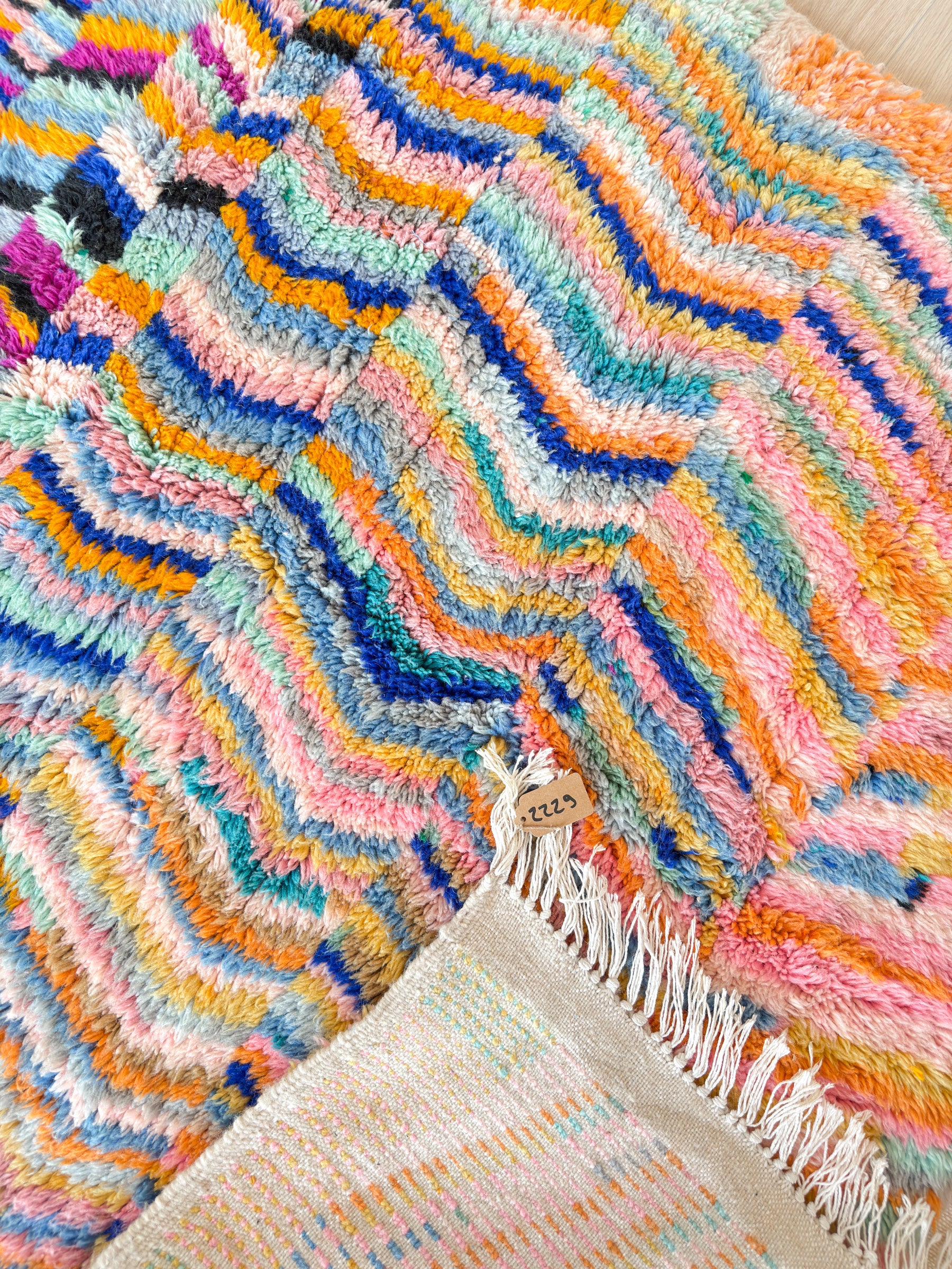 Bunter Berberteppich 146 x 252 cm - Nr. 2229