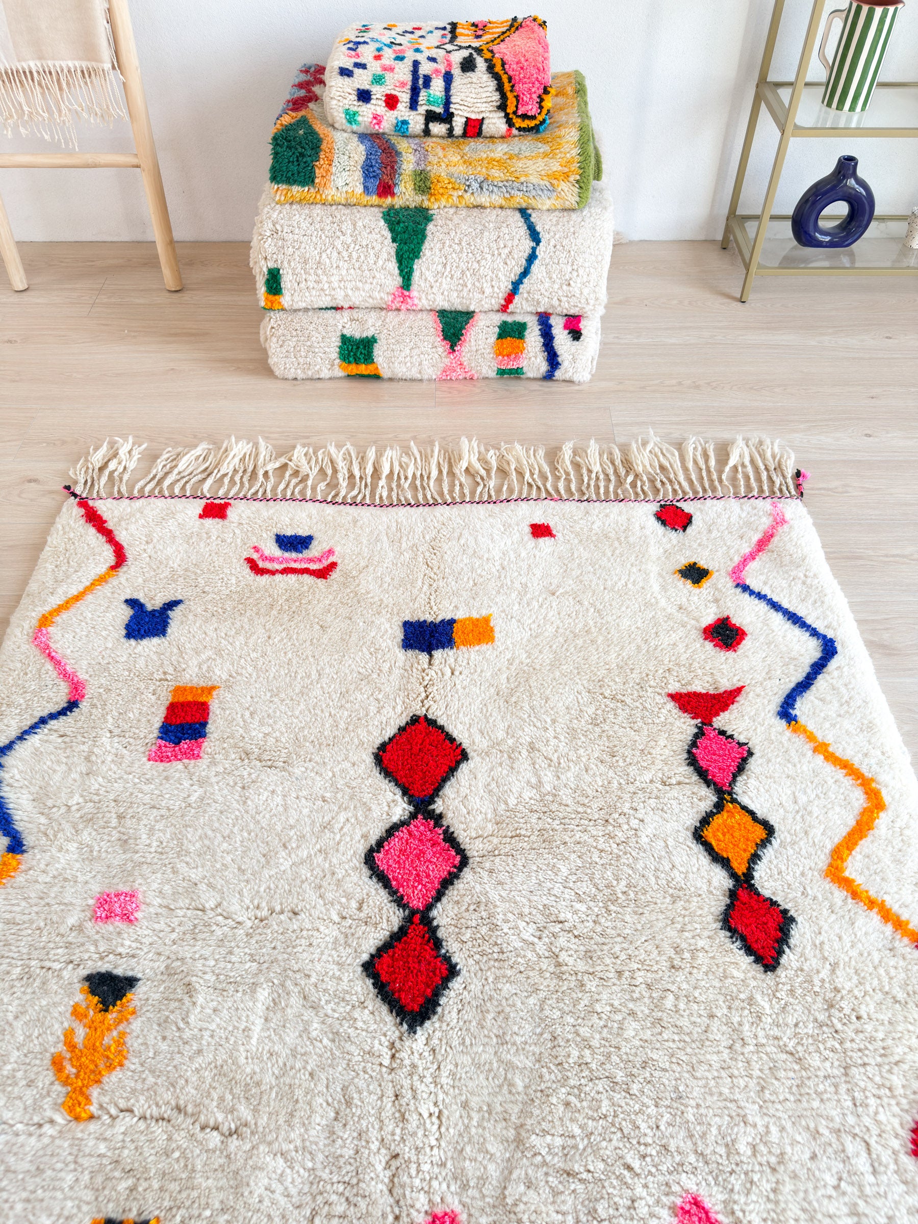 Tapis berbère coloré 149 x 230 cm - n°2217