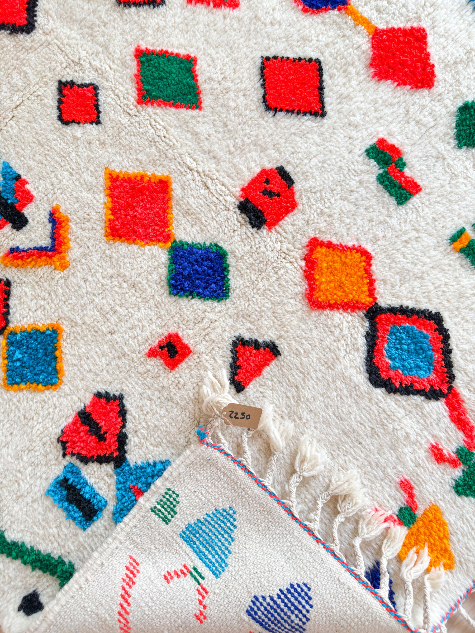 Tapis berbère coloré 148 x 220 cm - n°2250