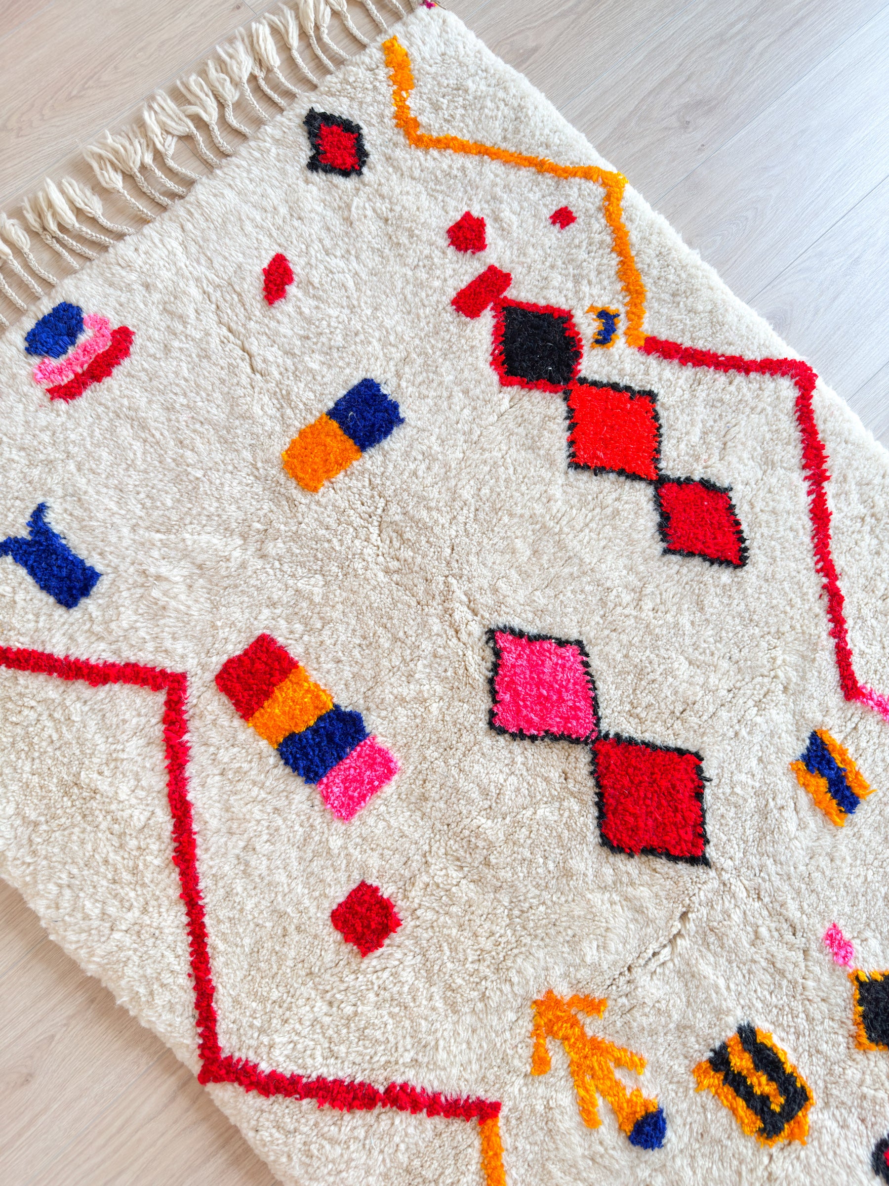 Bunter Berberteppich 119 x 210 cm - Nr. 2242