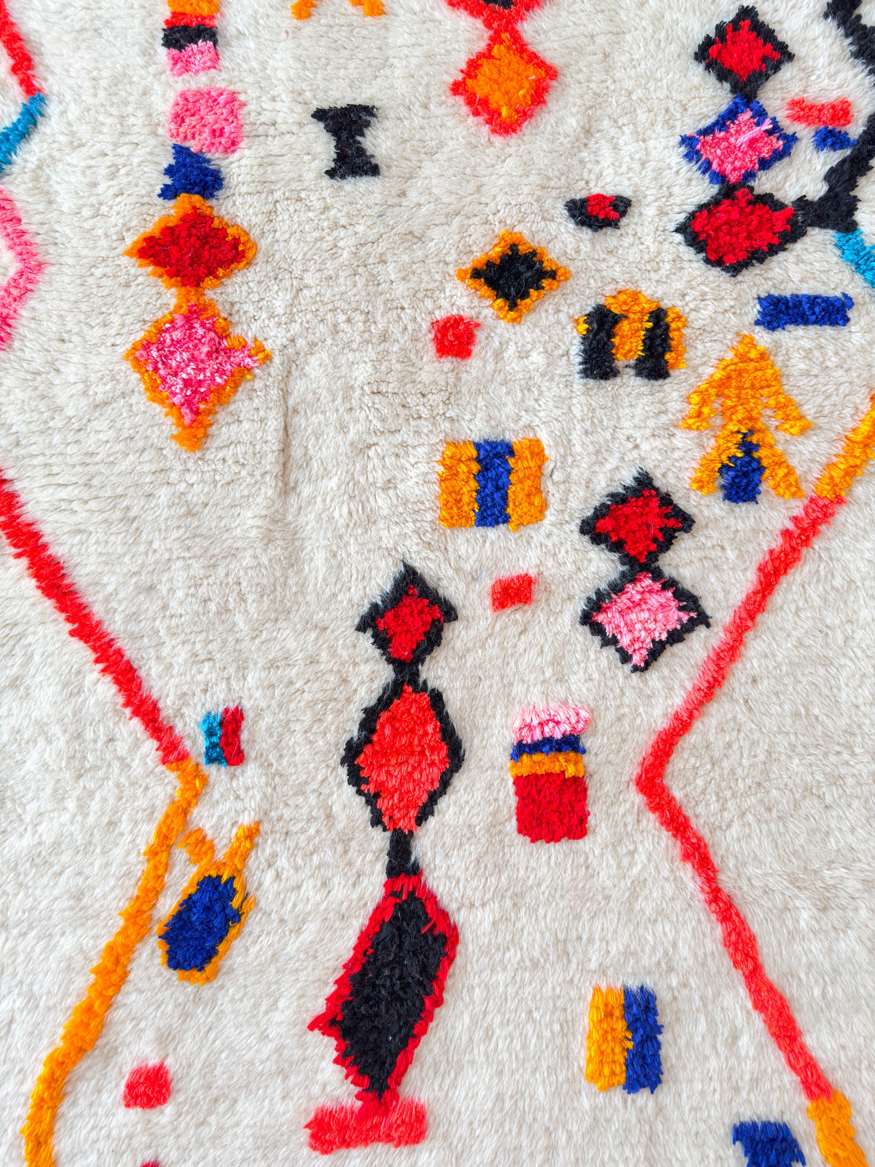 Bunter Berberteppich 107 x 183 cm - Nr. 2239