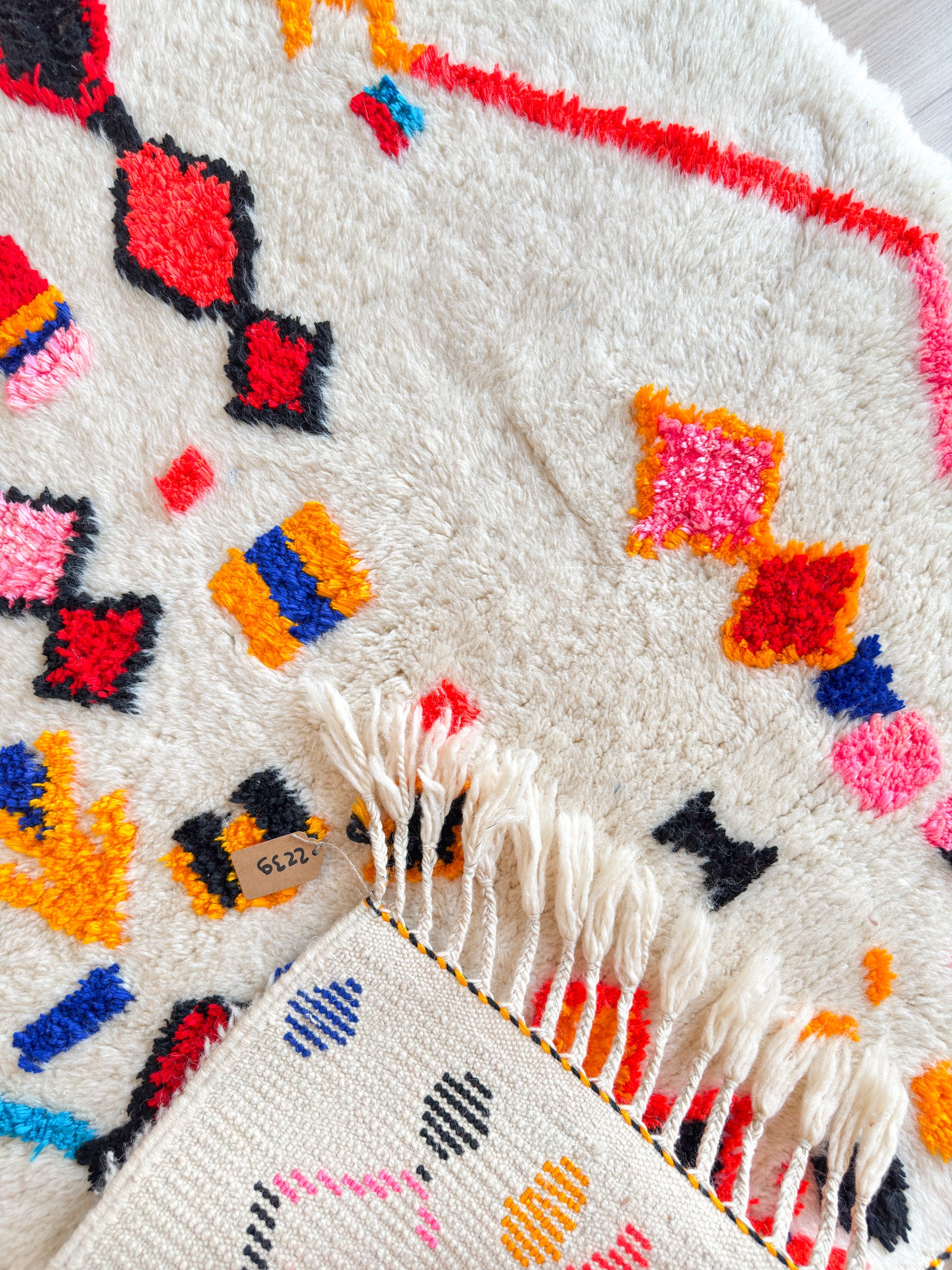 Bunter Berberteppich 107 x 183 cm - Nr. 2239