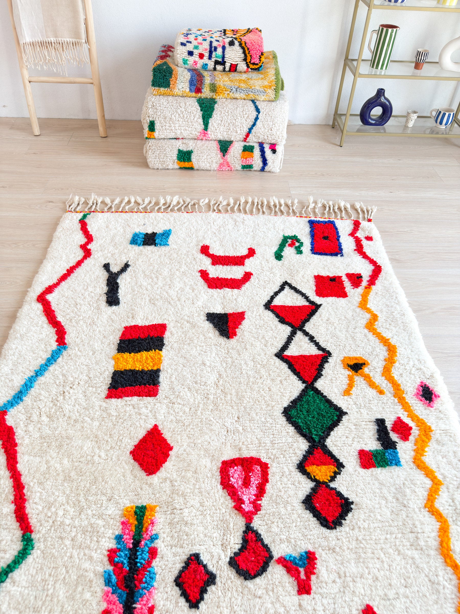 Tapis berbère coloré 149 x 281 cm - n°2201