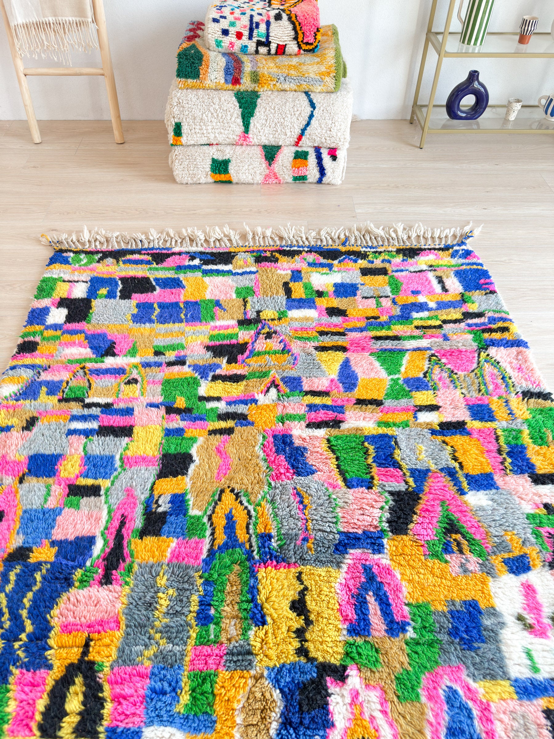 Tapis berbère coloré 161 x 260 cm - n°2248