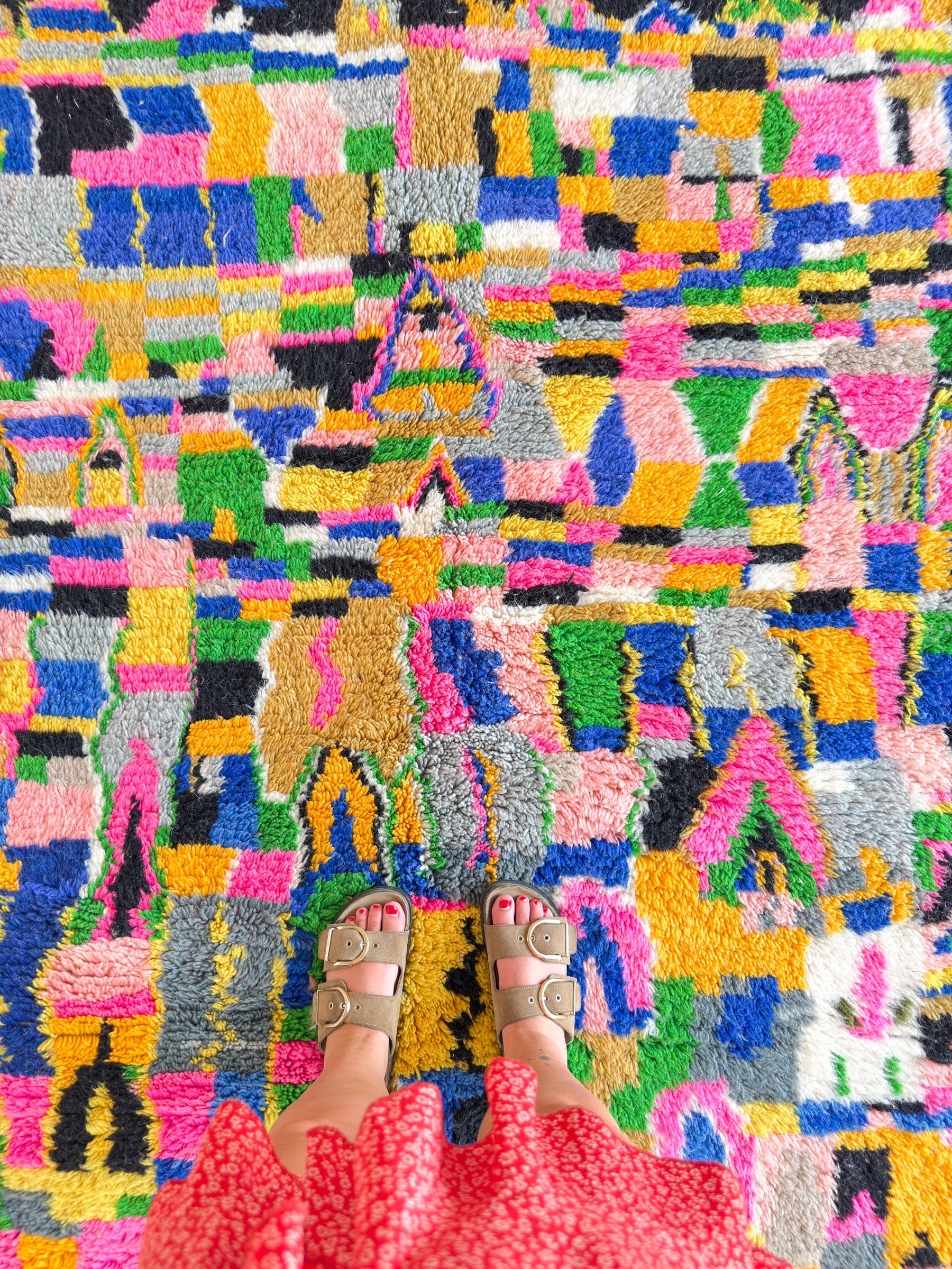Tapis berbère coloré 161 x 260 cm - n°2248
