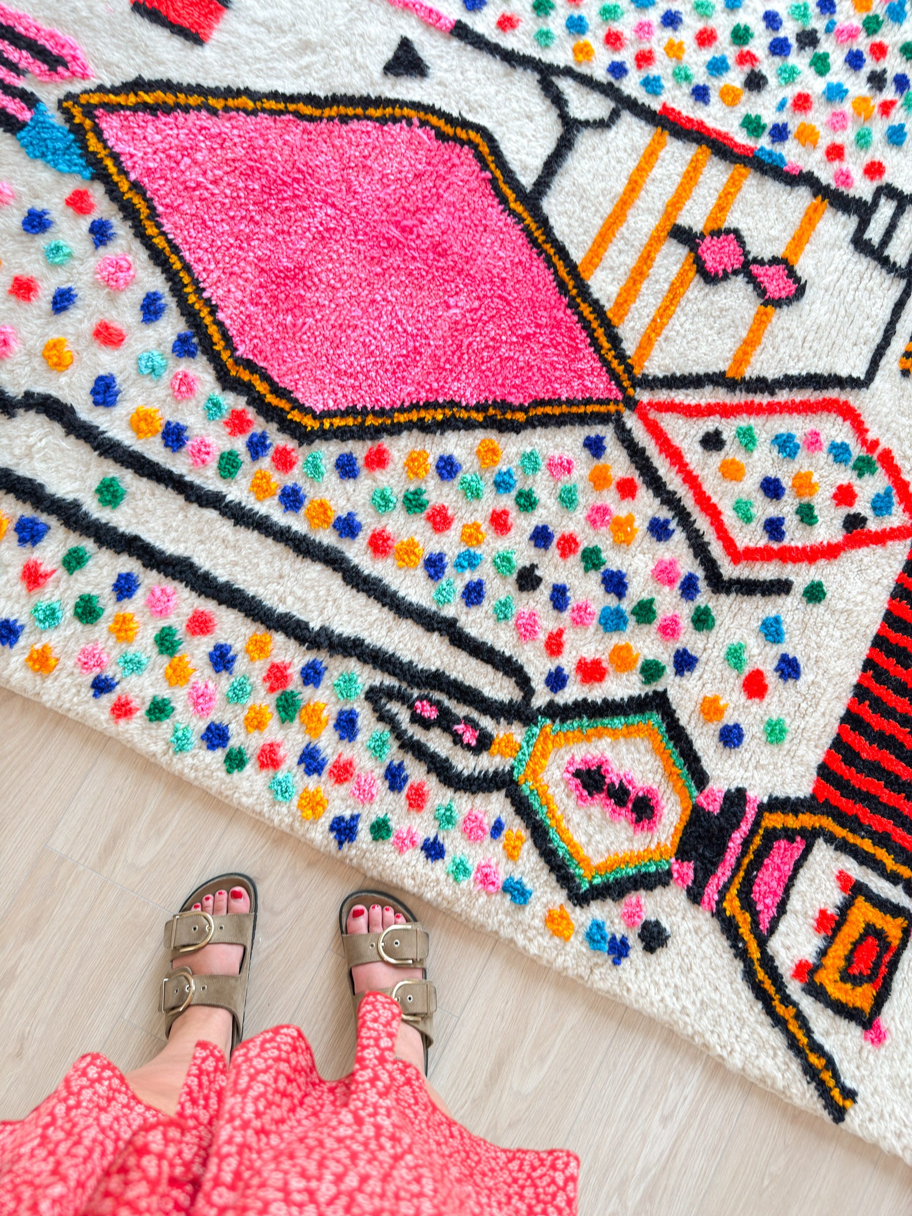 Tapis berbère coloré 165 x 283 cm - n°2221