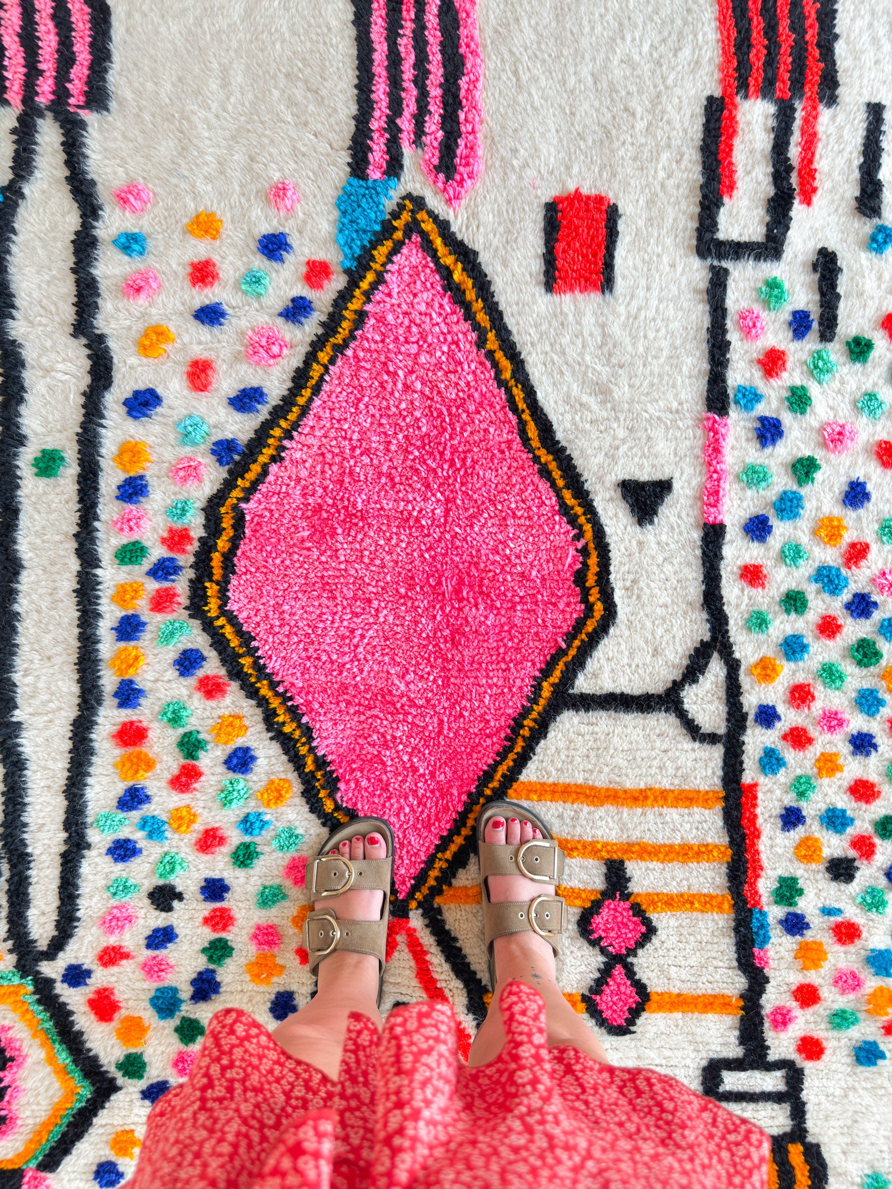 Tapis berbère coloré 165 x 283 cm - n°2221