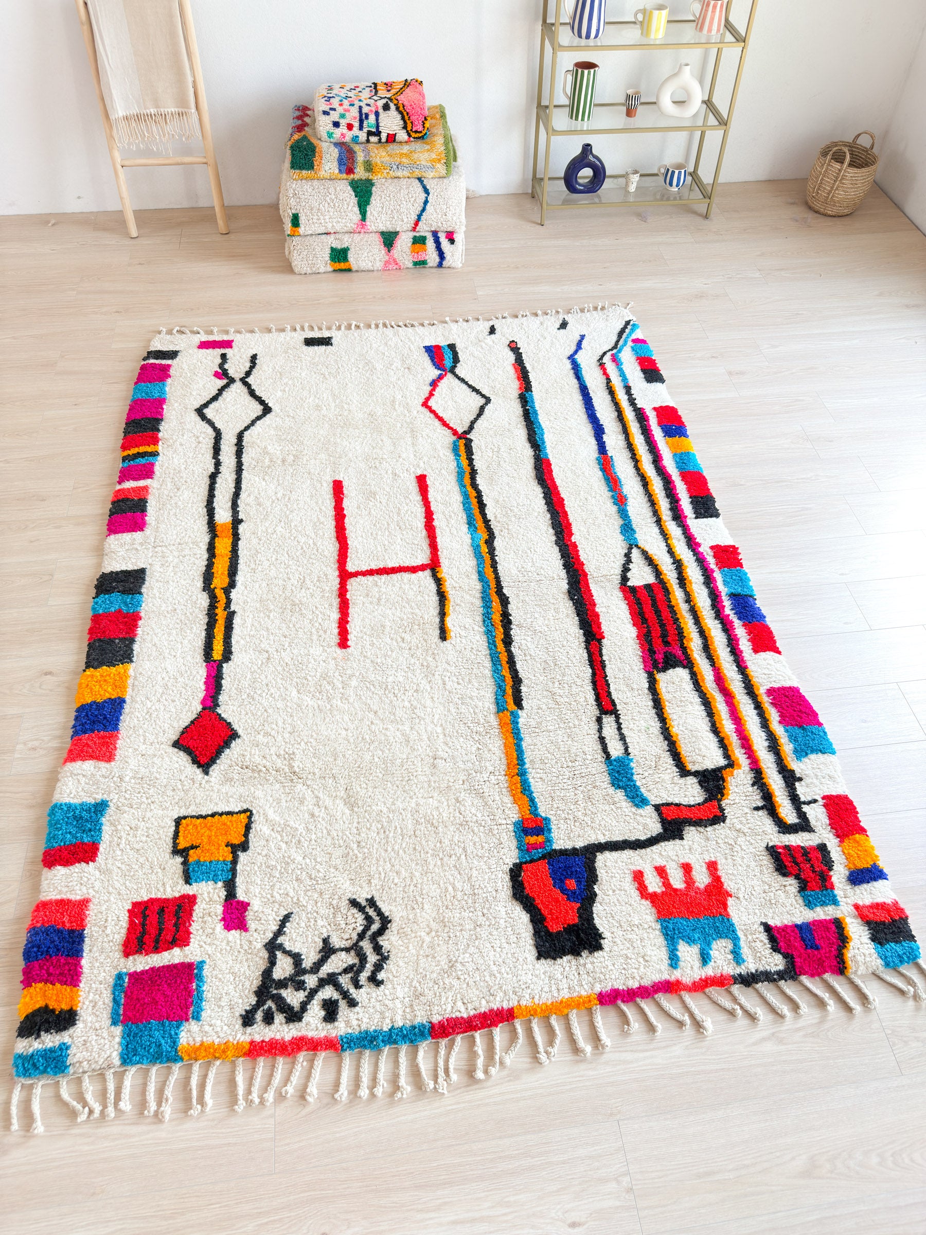 Colorful Berber carpet - n°534