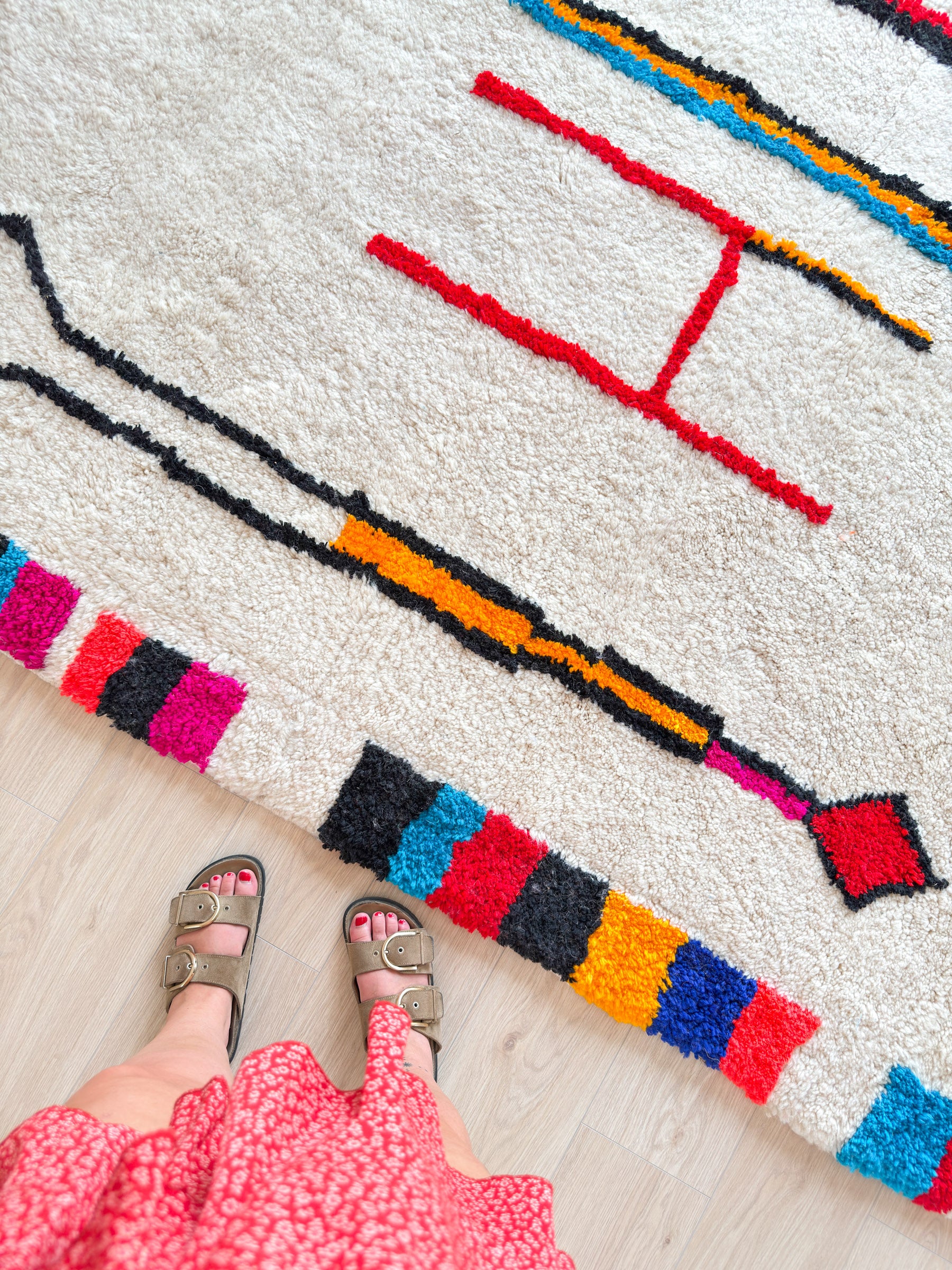 Colorful Berber carpet - n°534