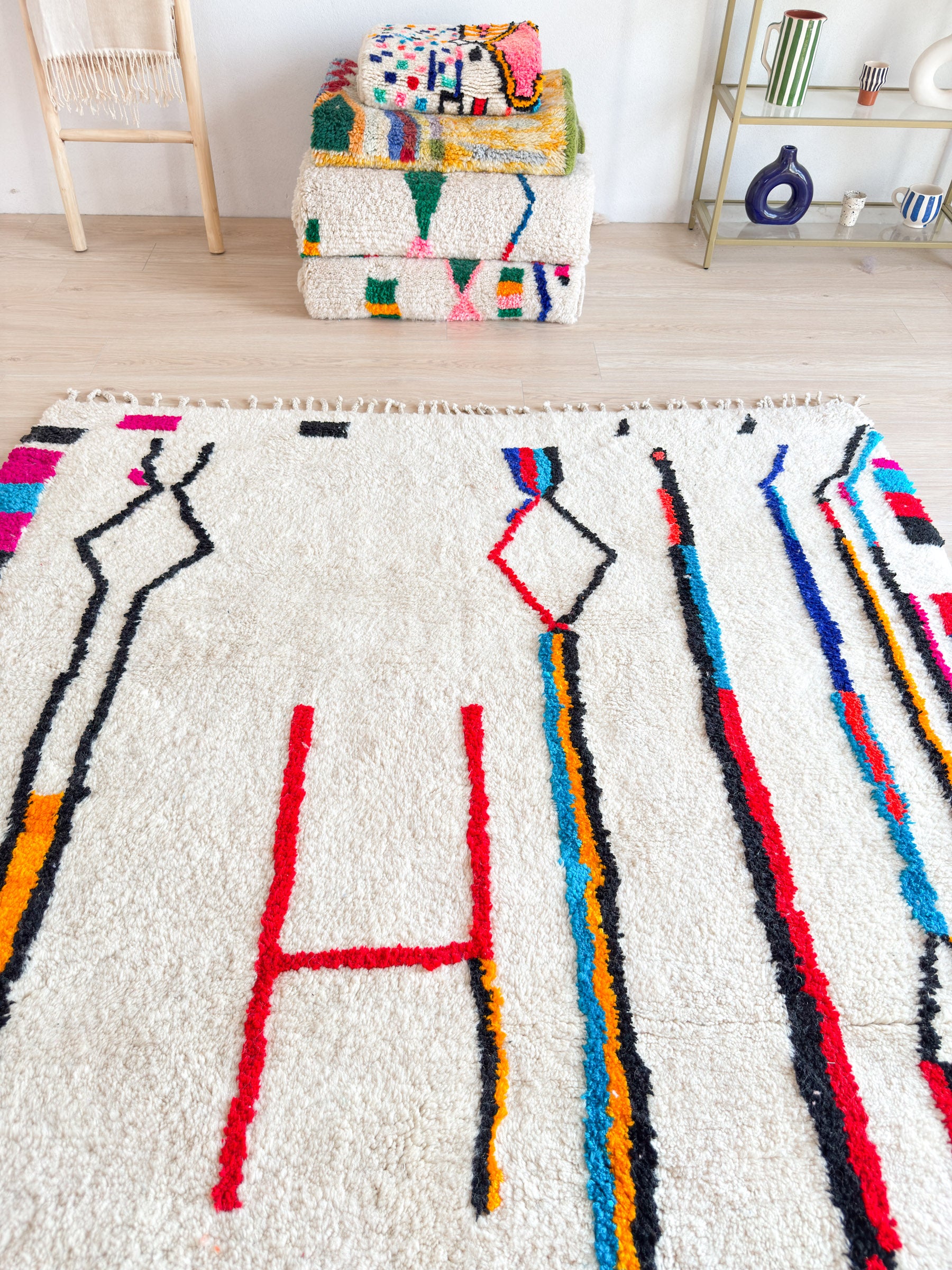 Tapis berbère coloré - n°534