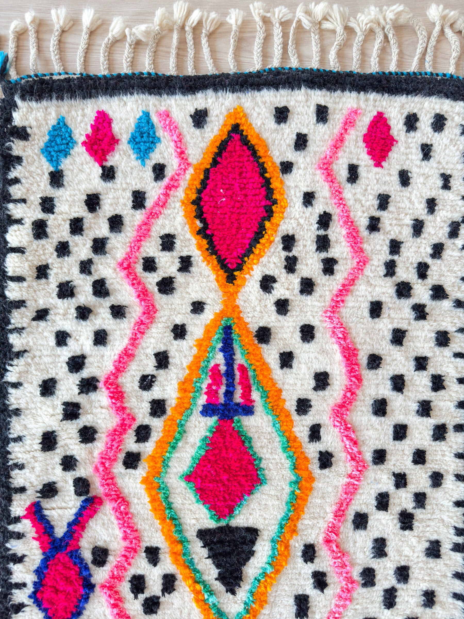 Tapis de couloir berbère coloré 87 x 304 cm - n°1965