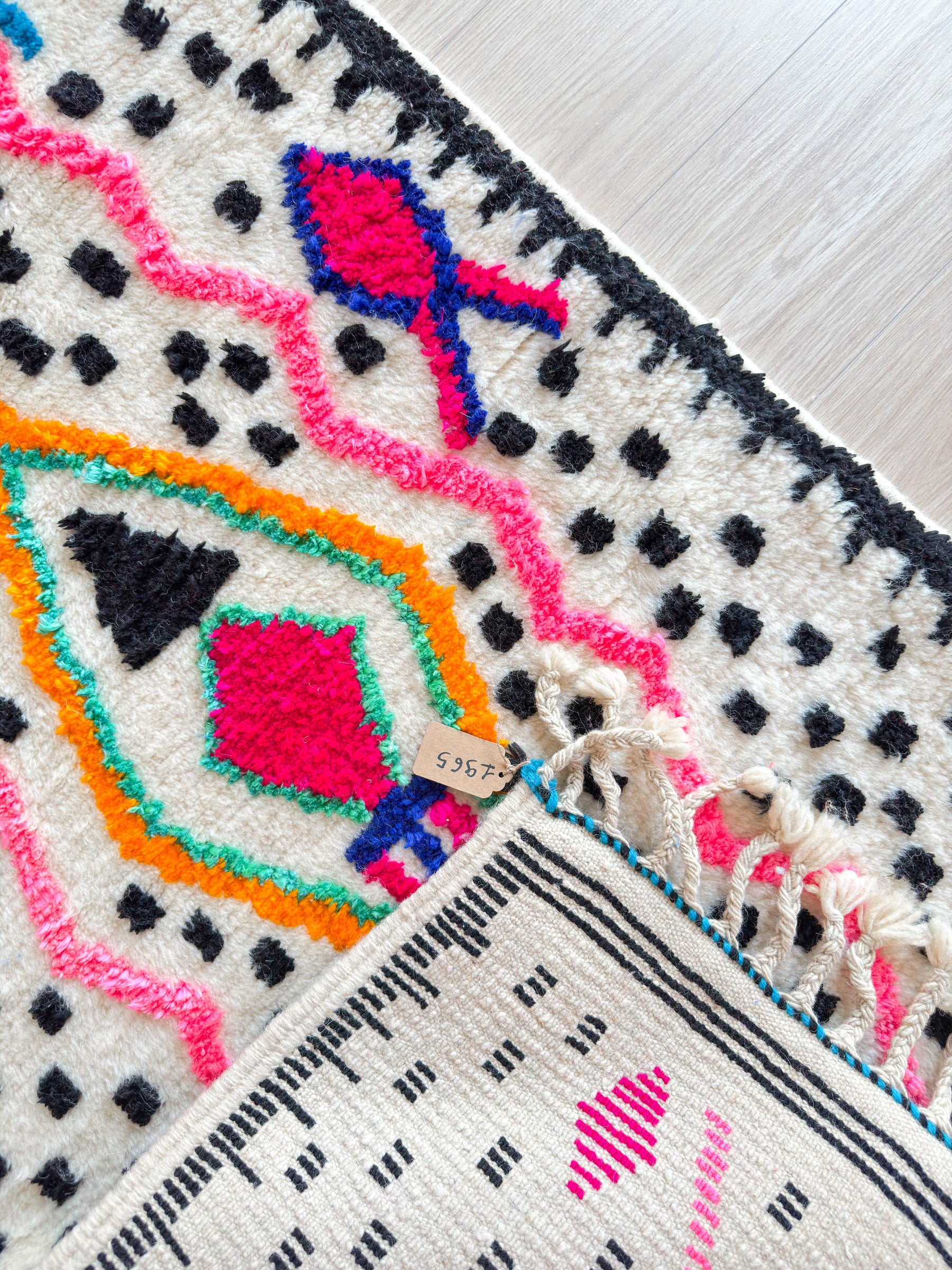 Tapis de couloir berbère coloré 87 x 304 cm - n°1965