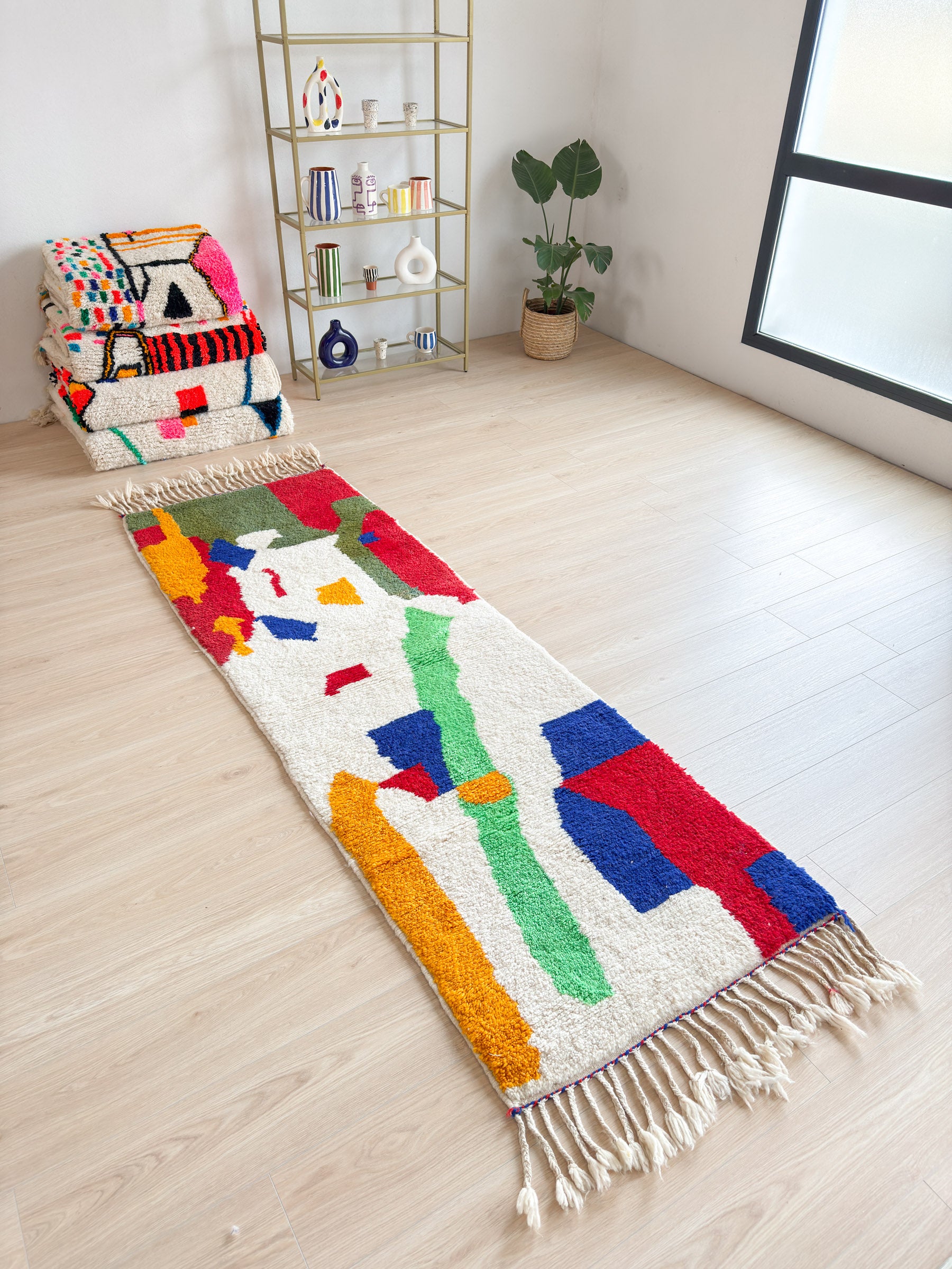 Colorful Berber Hallway Rug 83 x 275 cm - No. 1760