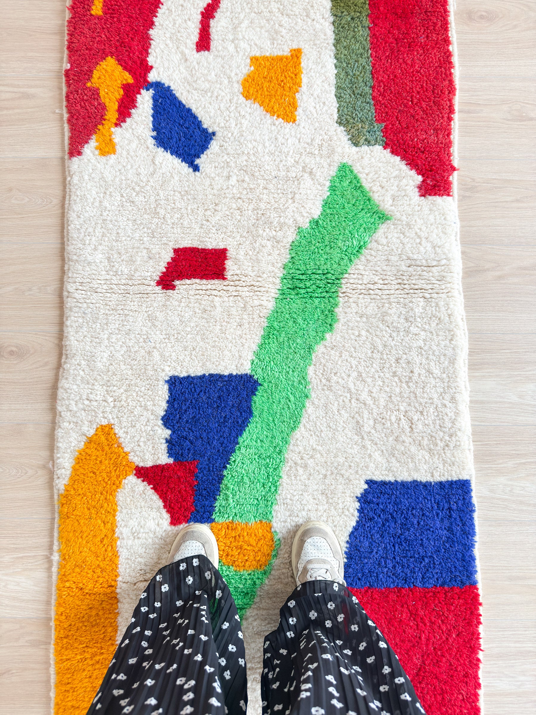 Tapis berbère de couloir coloré 83 x 275 cm - n°1760